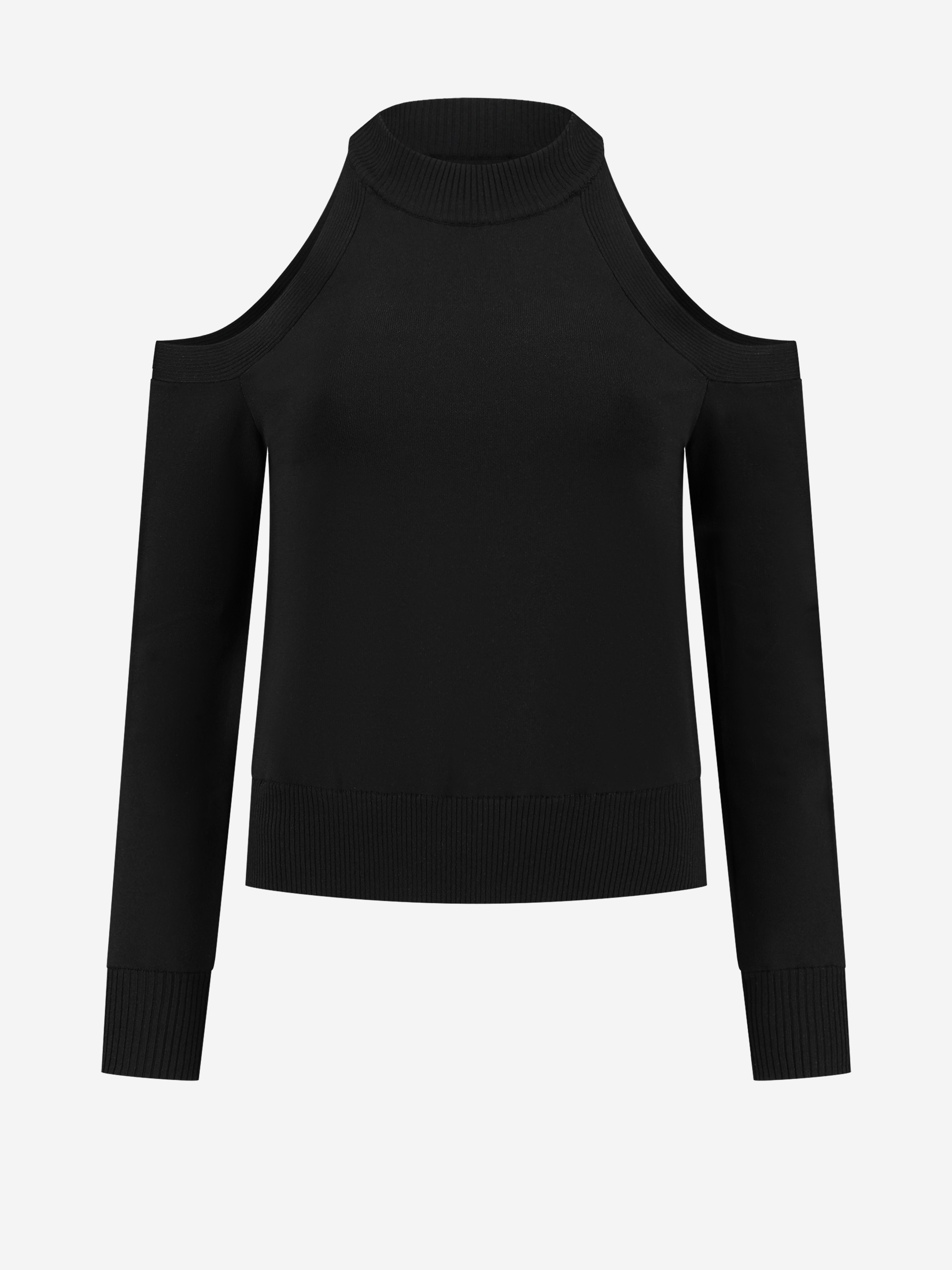 Sweater with open shoulders