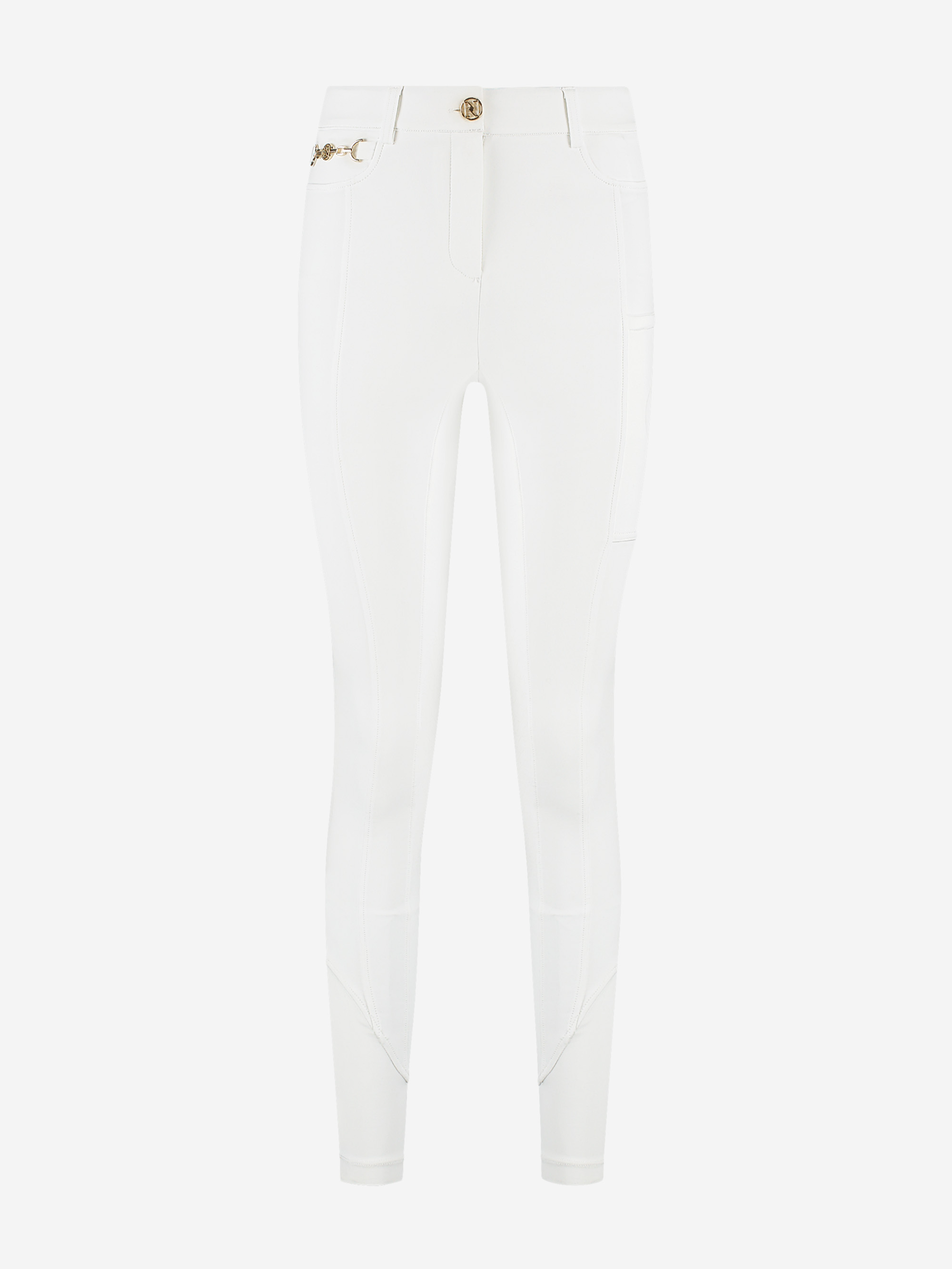 Riding breeches with chain detail