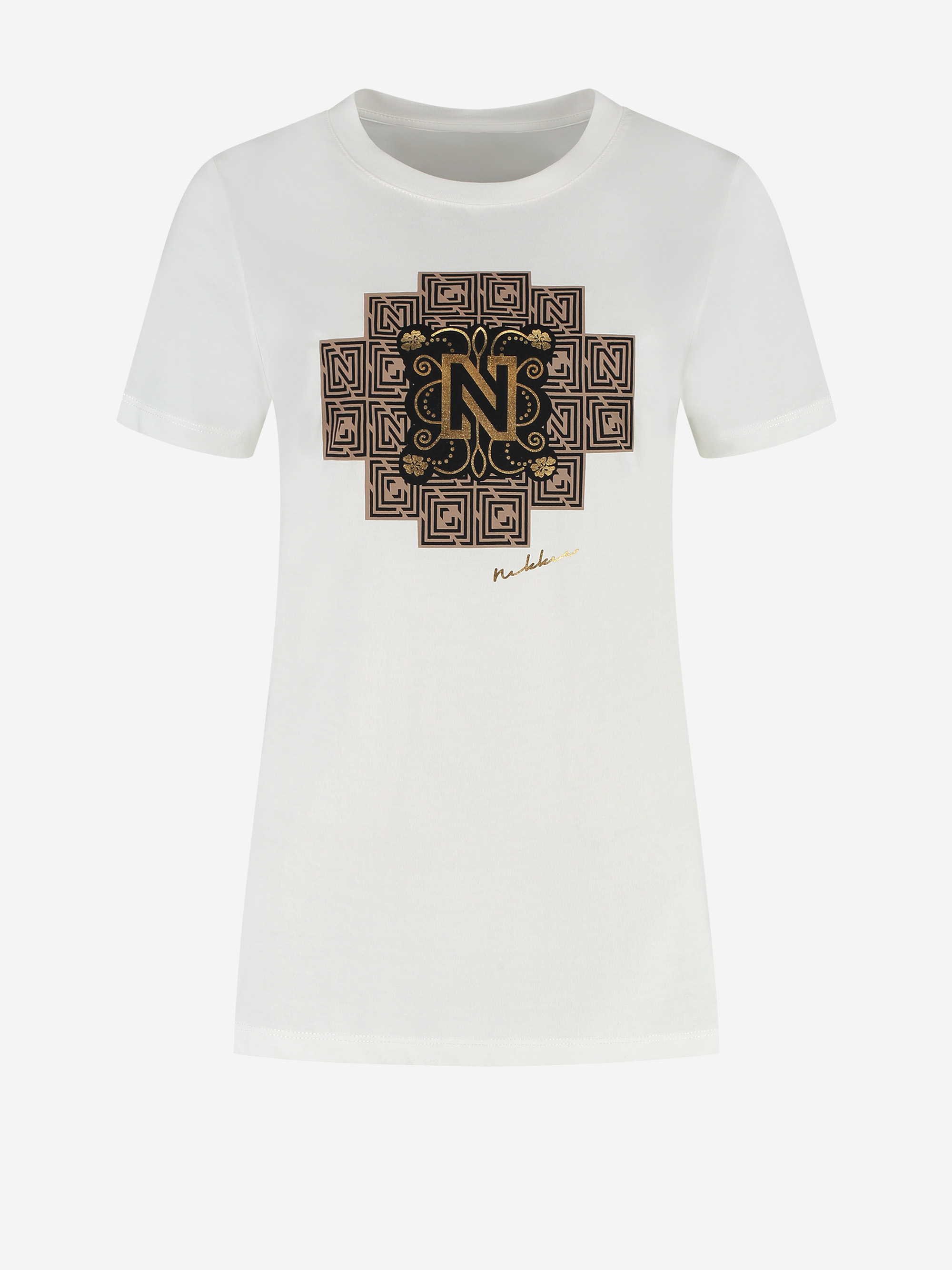 T-shirt met grafisch logo print