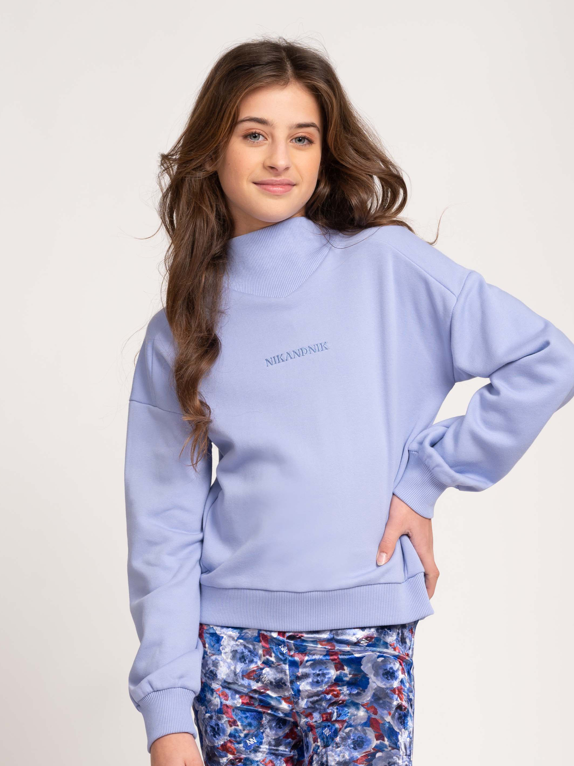 Sweater with high neck