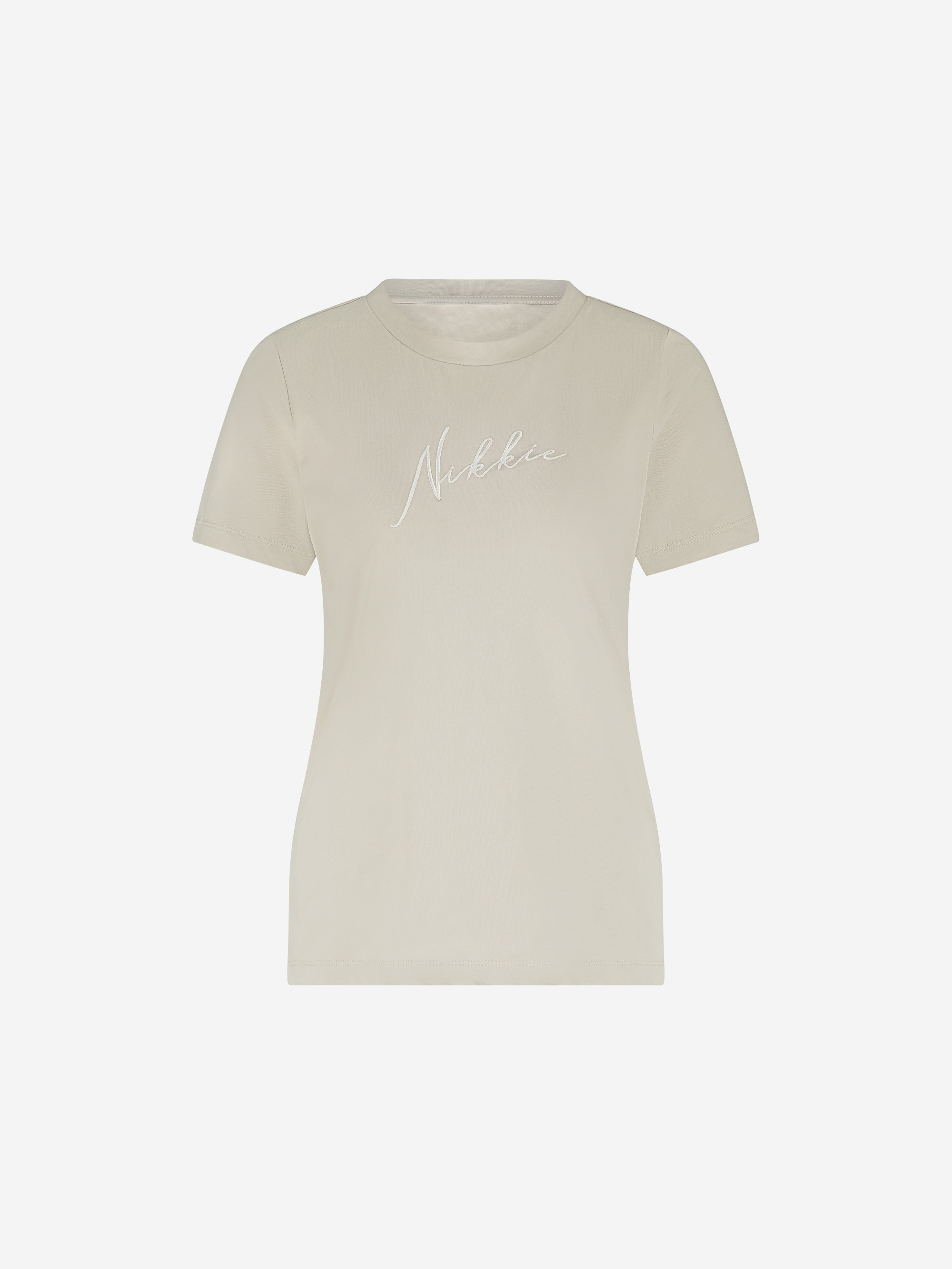 T-shirt met geborduurd logo