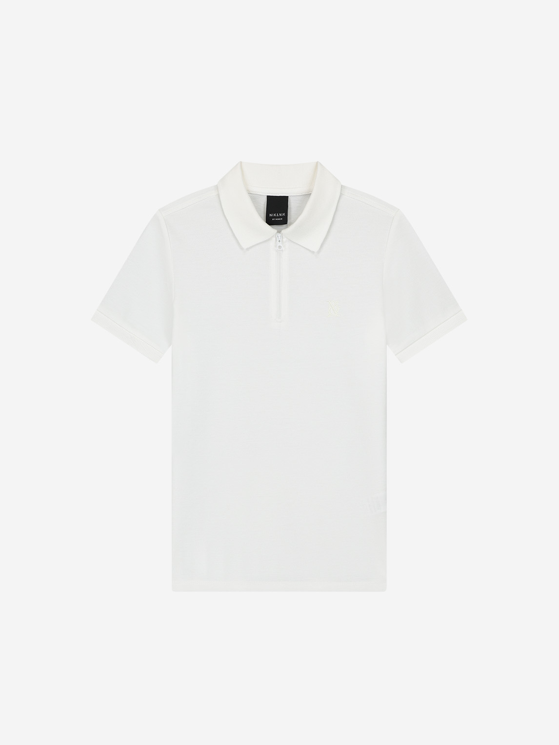 Polo with zip collar