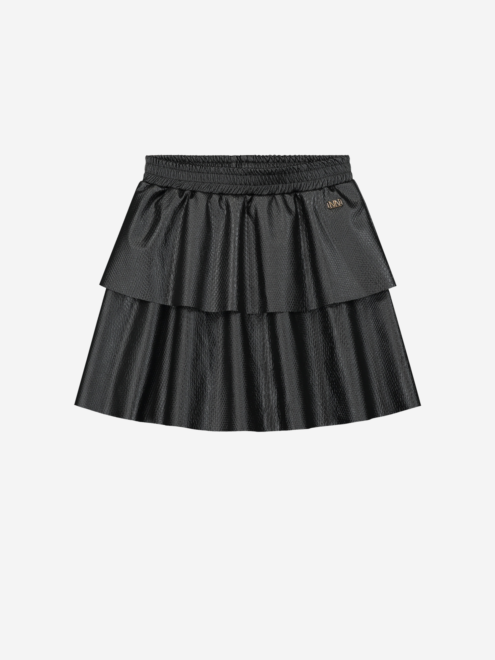 Croco skirt with ruffles