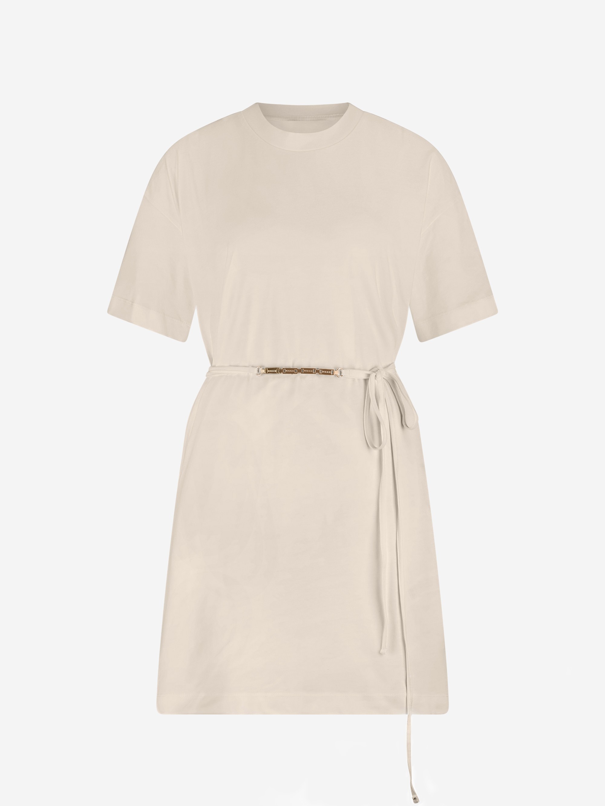 Oversized T-shirt dress with chain detail