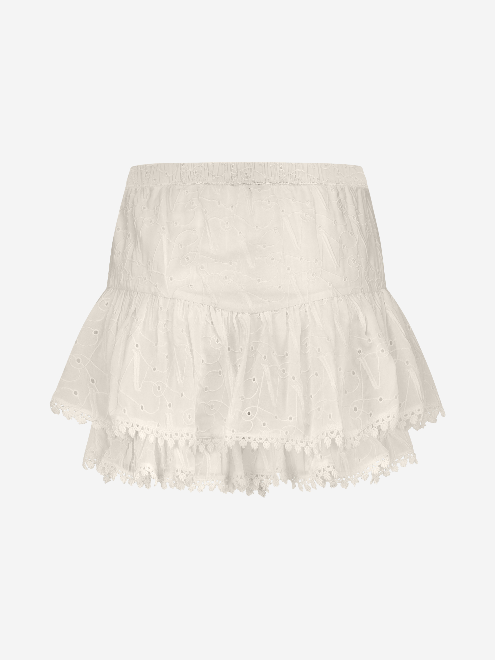 A-line skort from broderie anglaise