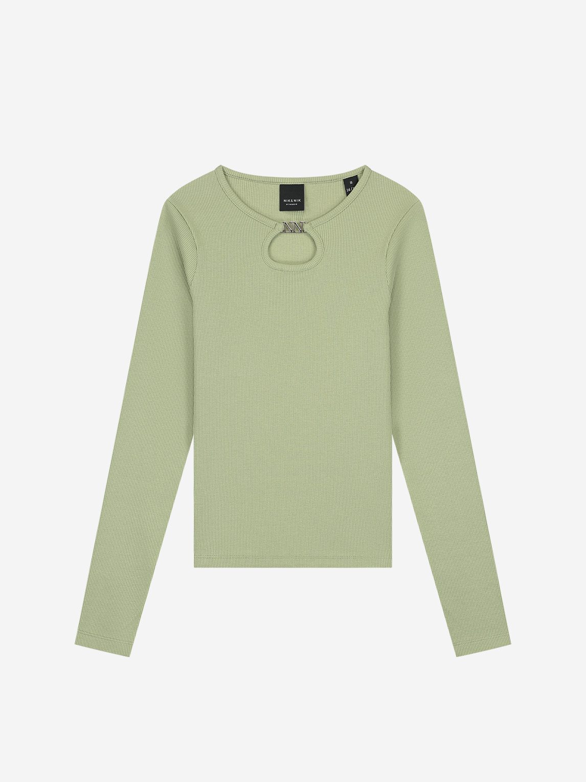 Ribbed top with open detail