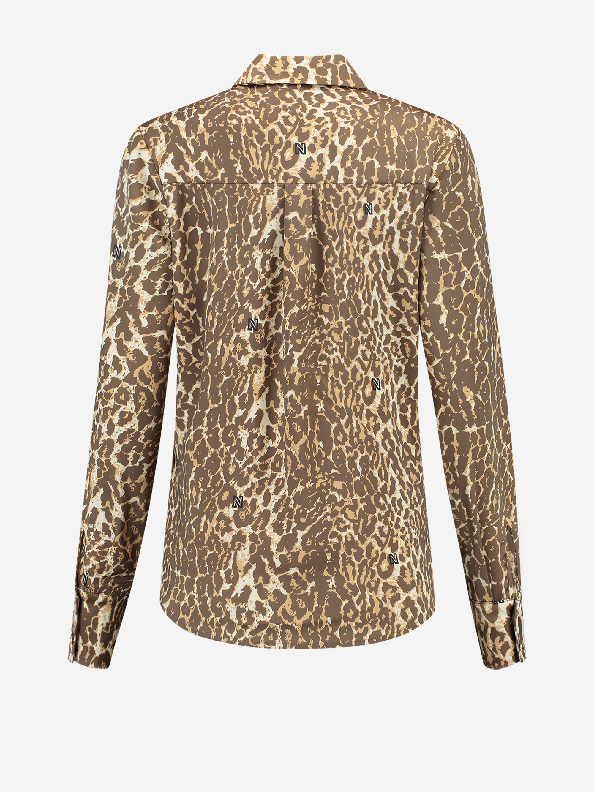 Blouse with panther print