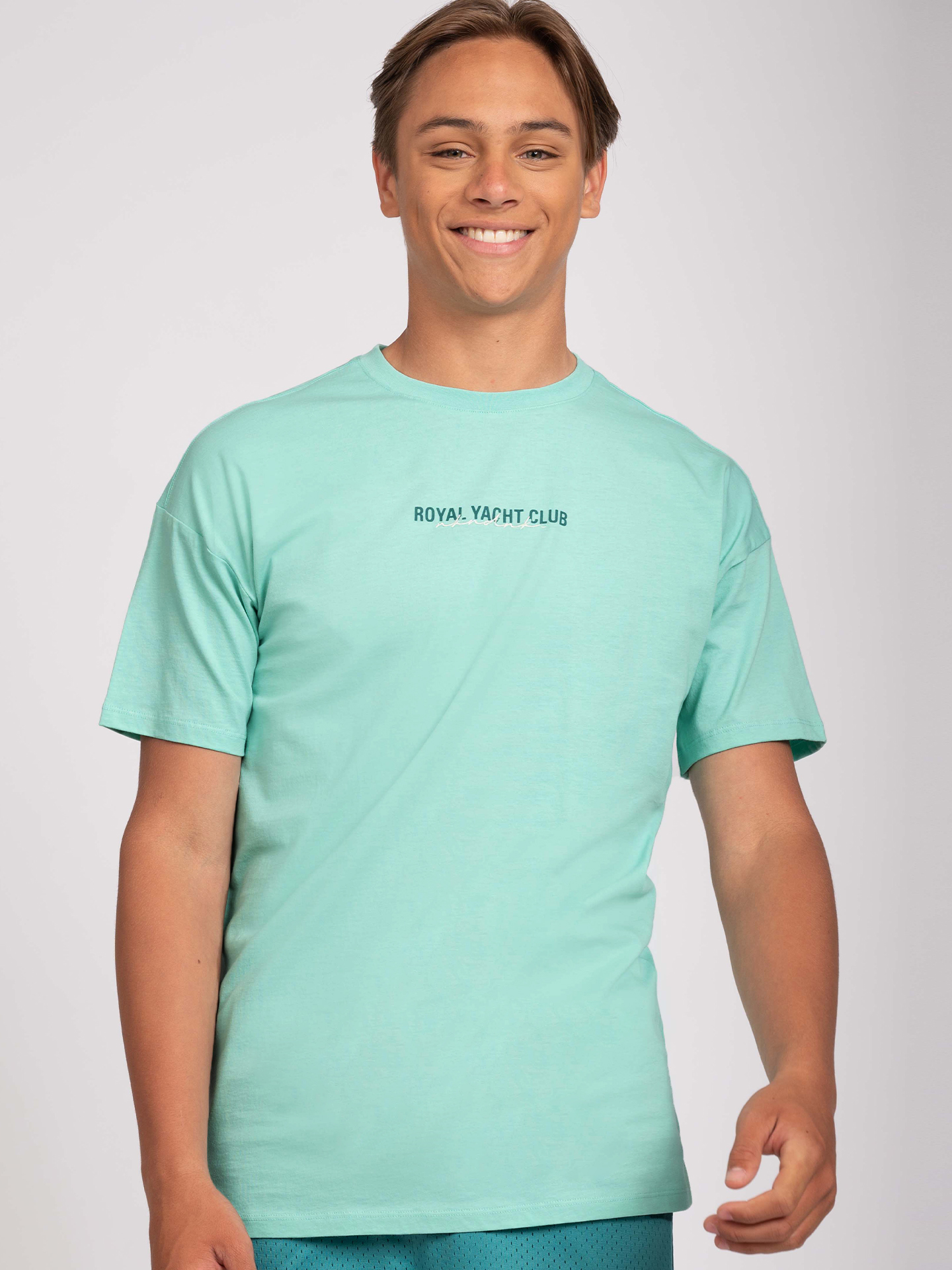 T-shirt met kleine yacht club print