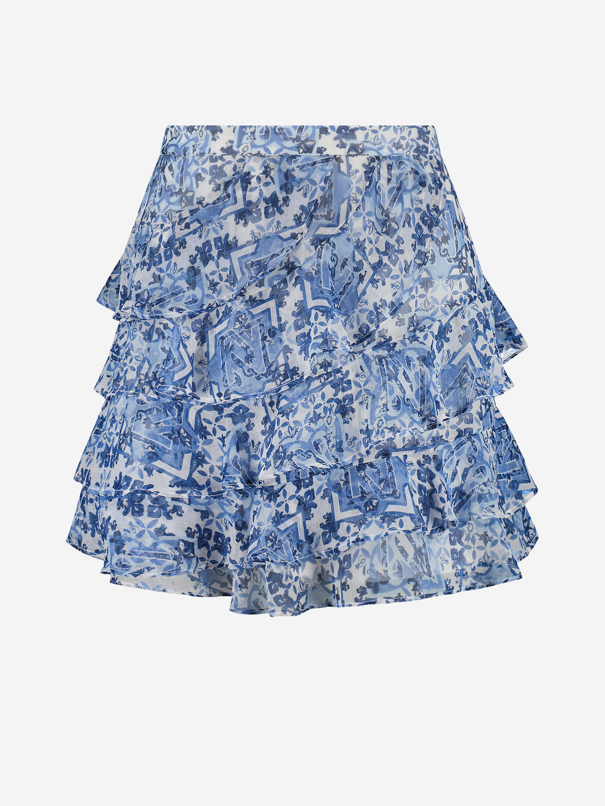 Mid rise rok met print 