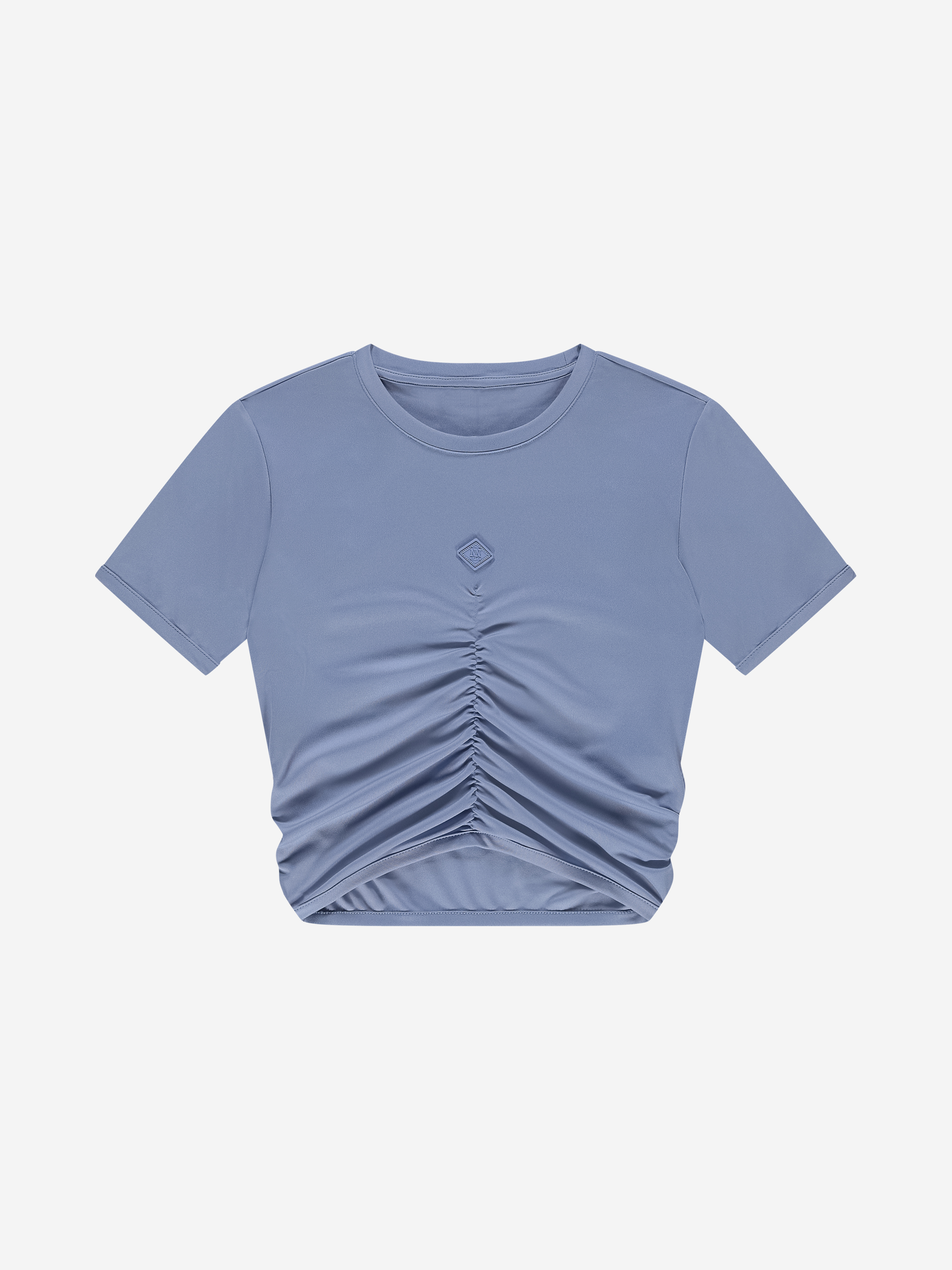 Cropped T-shirt with draped detail