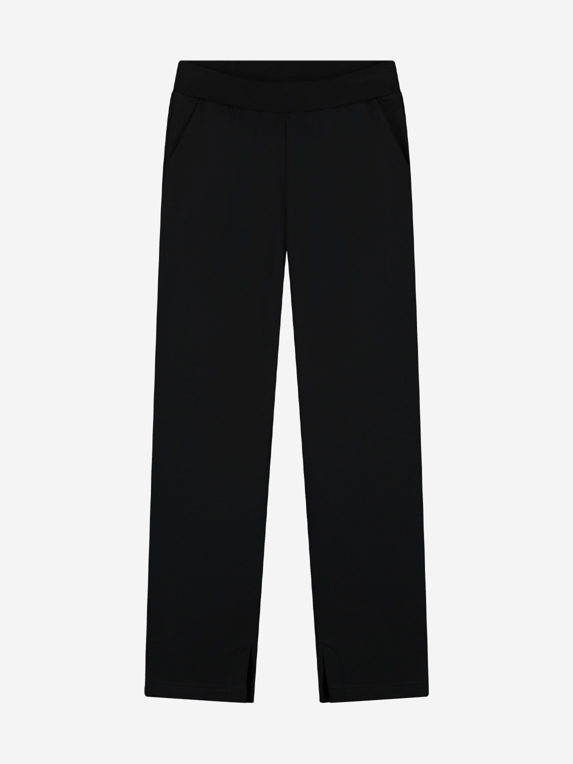 Straight fit sweatpants with split
