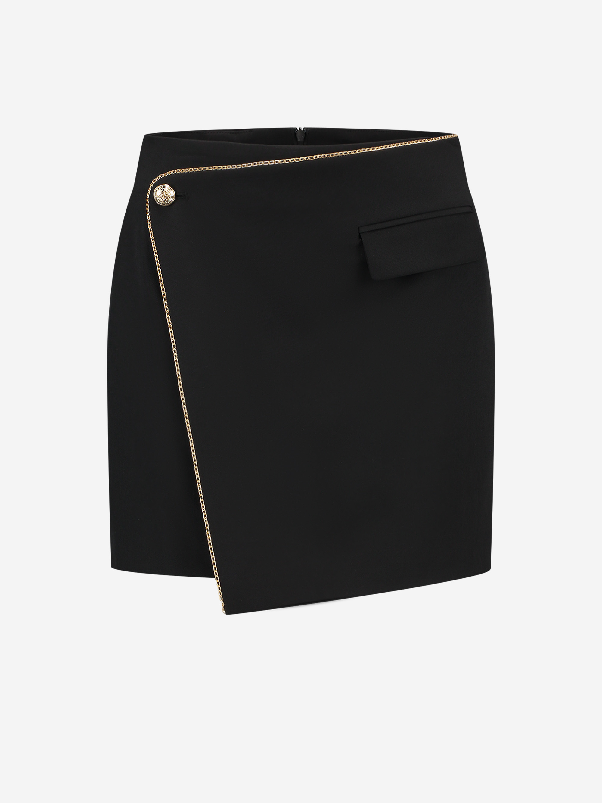 Mid waist skirt with overlay