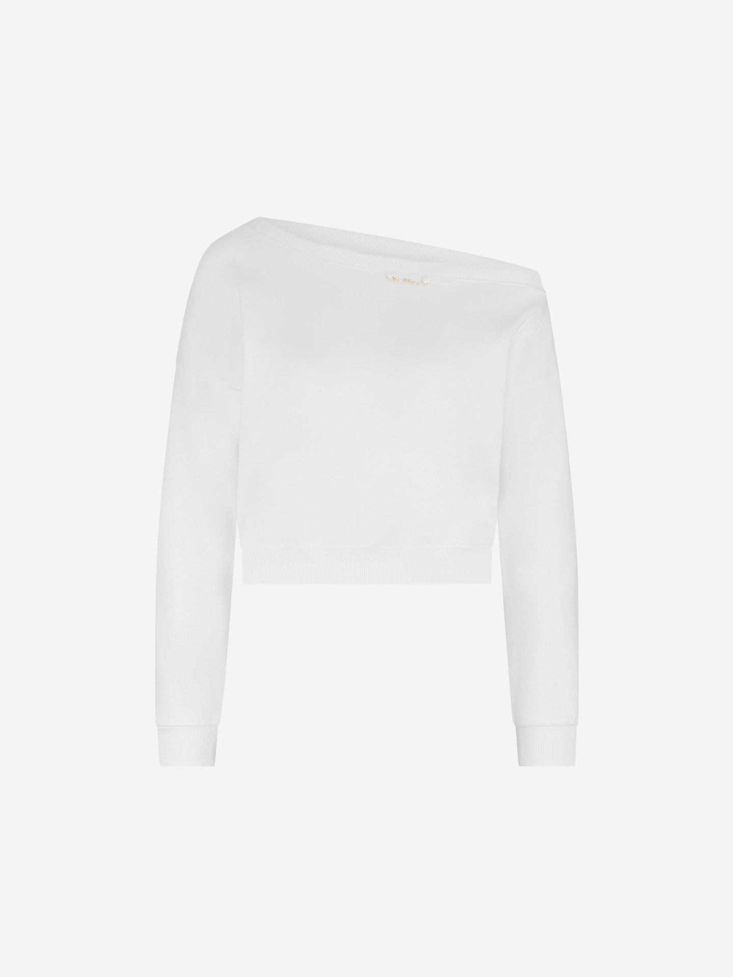 Sweater met asymmetrische hals