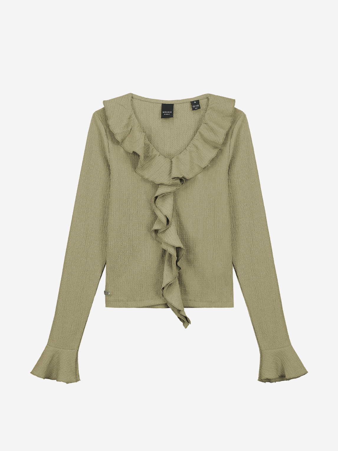Top with ruffles