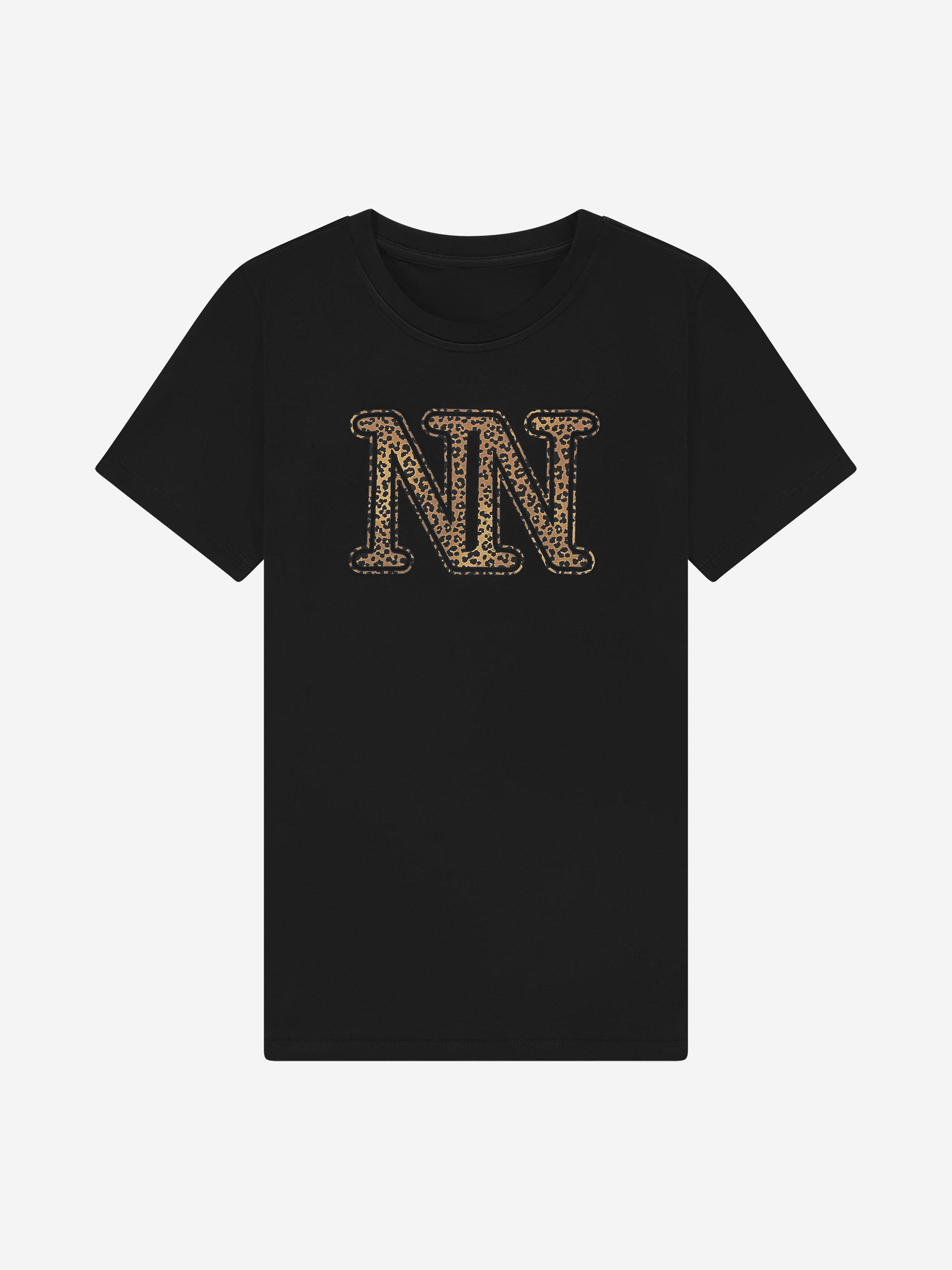 T-shirt met panterprint logo