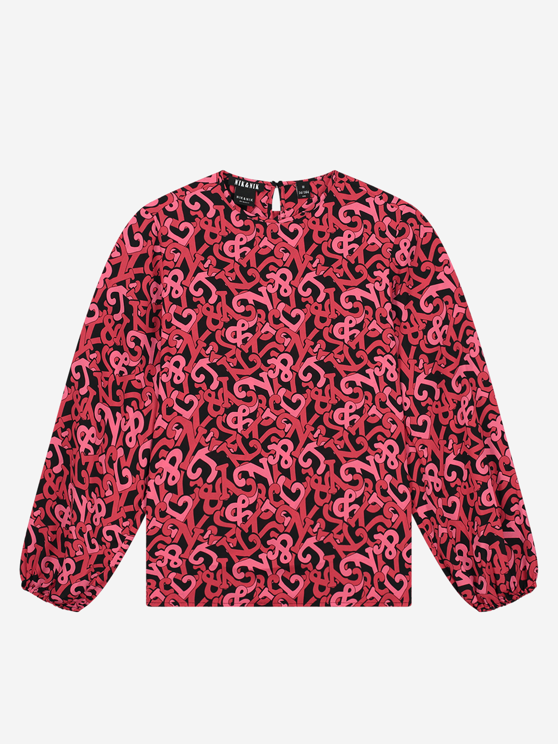 Loose fit blouse met print