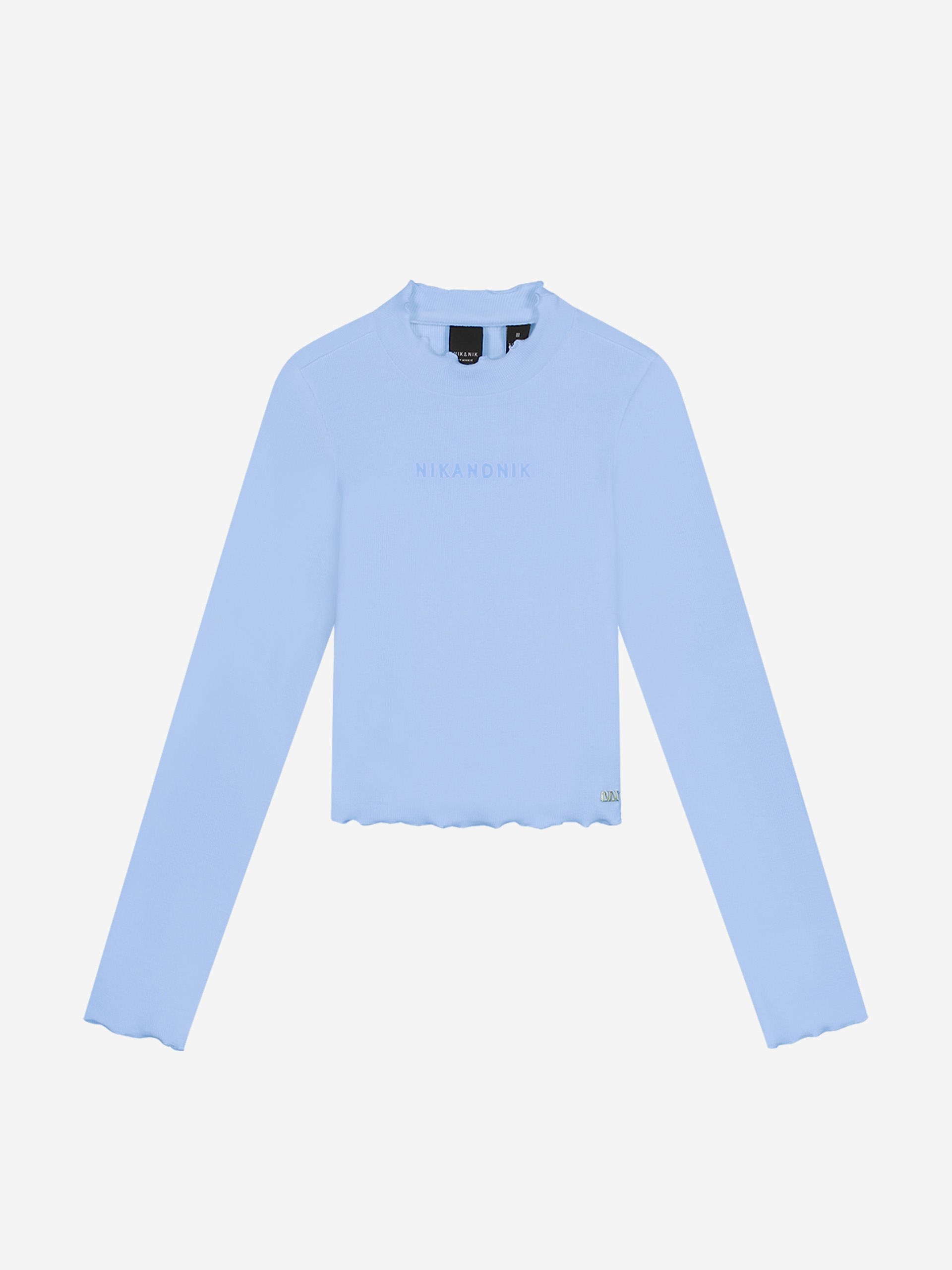 Rib Top Turtle LS Cropped