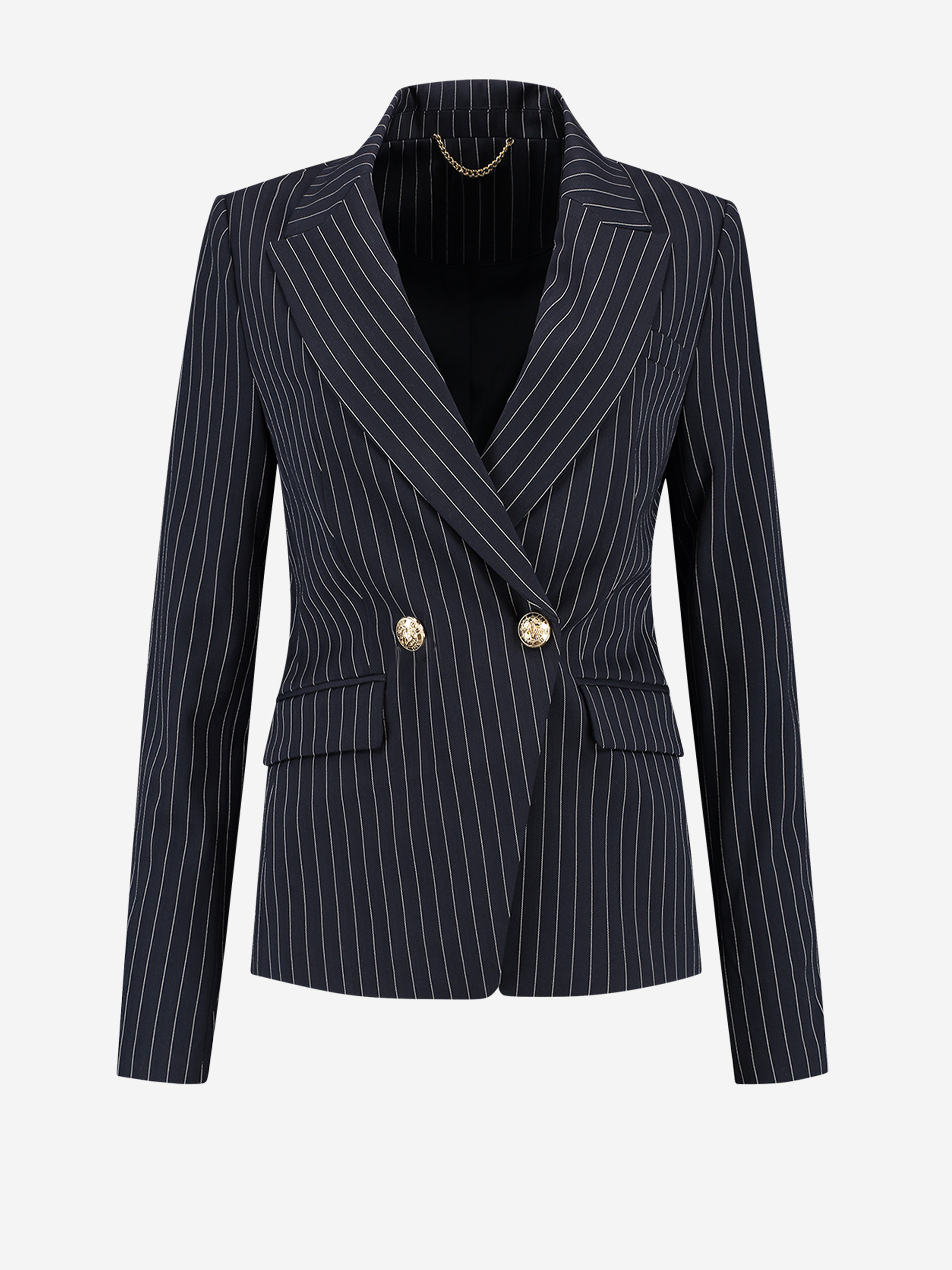 Fitted pinstripe blazer