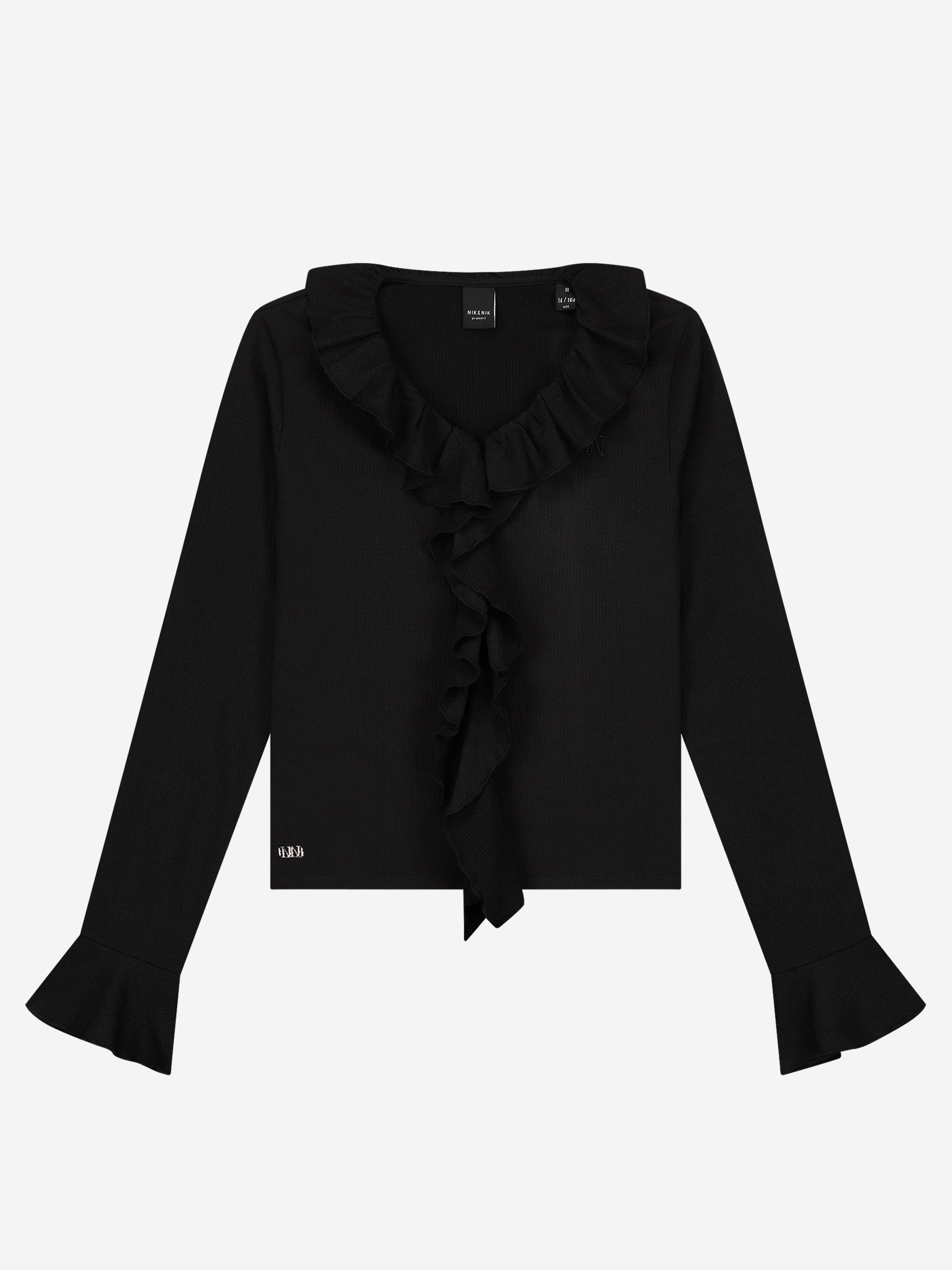 Top with ruffles