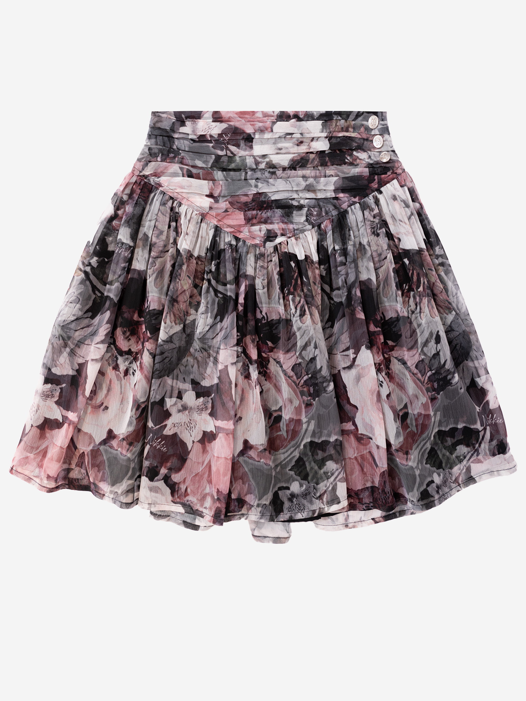 Skirt with flower print