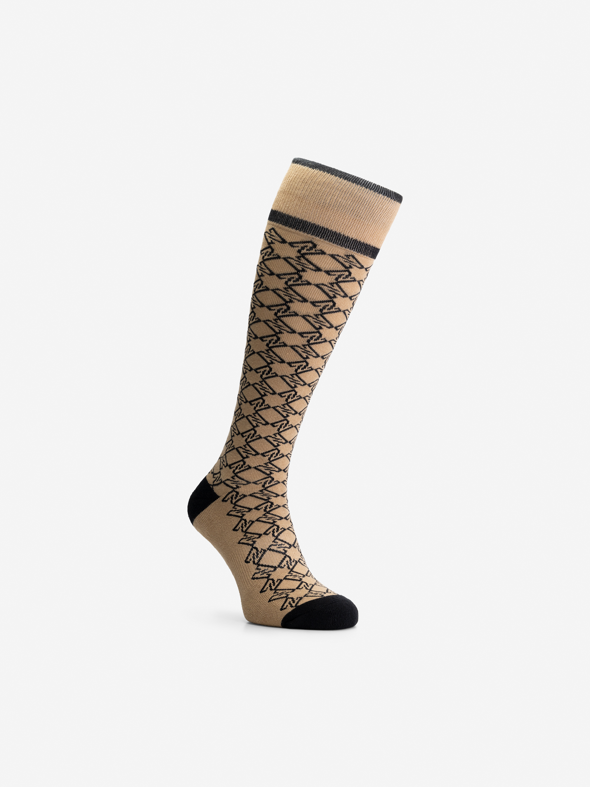 Riding socks with N logo monogram