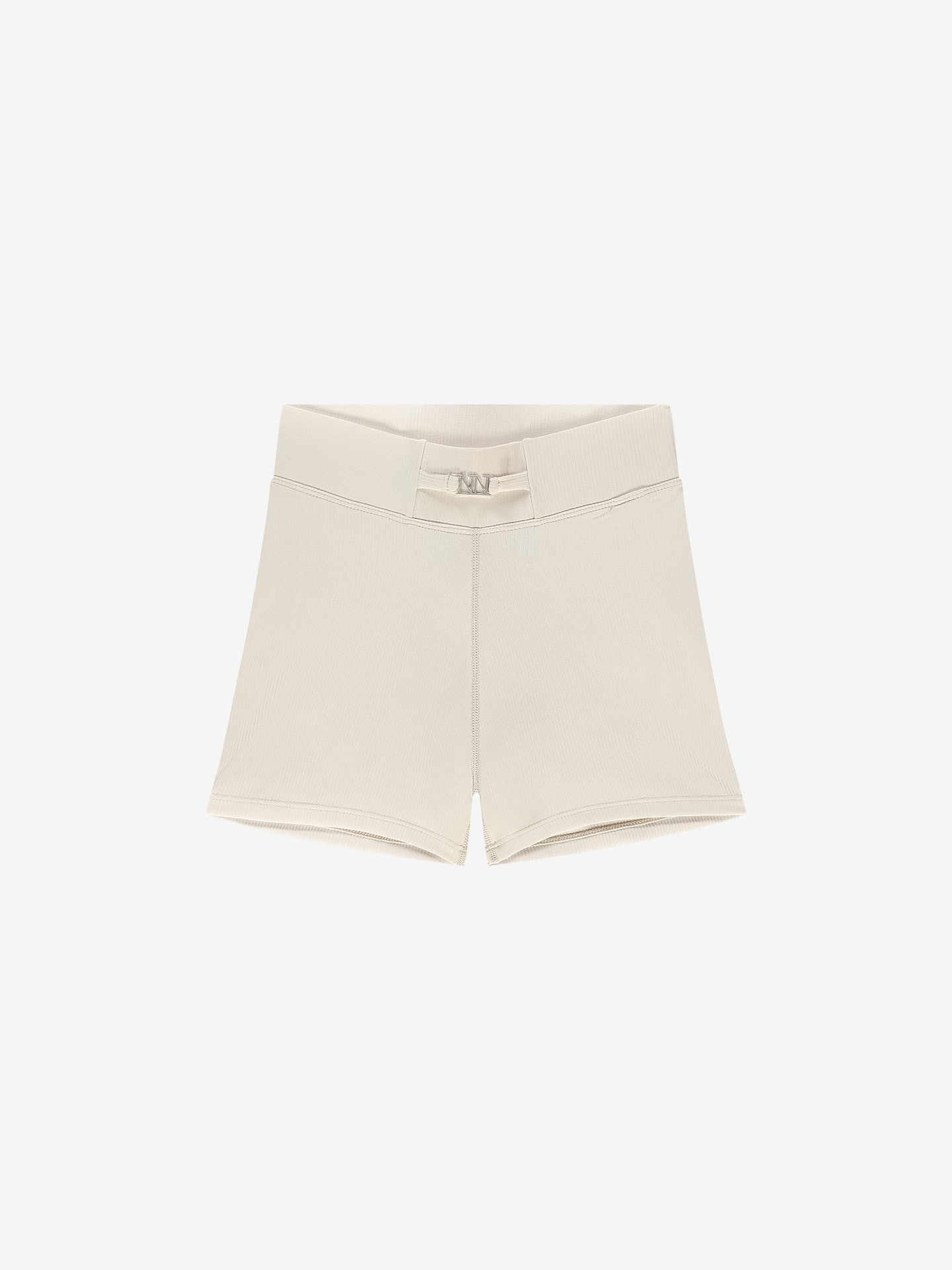 Ribbed shorts with logo detail