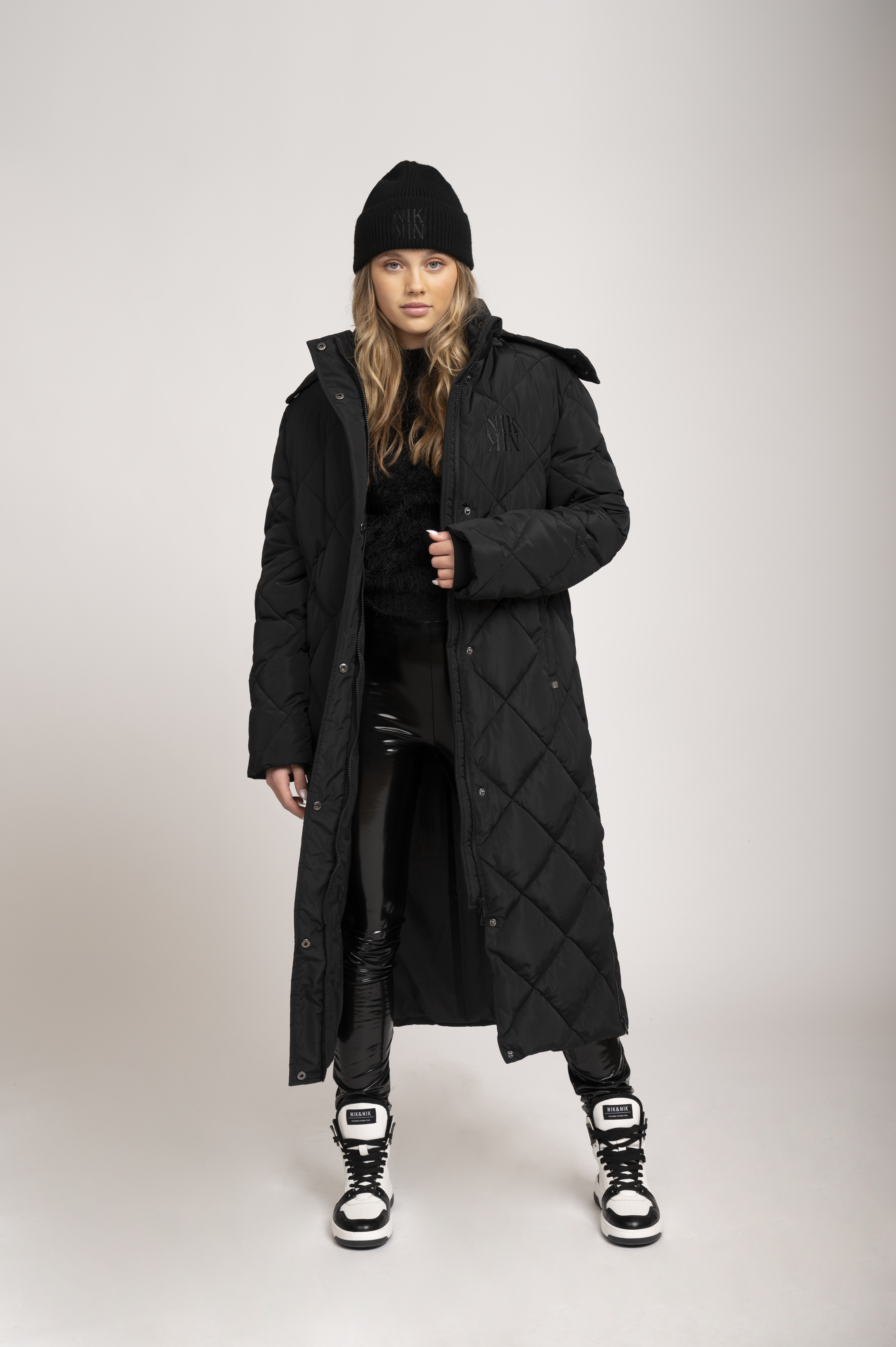 Long puffer coat 