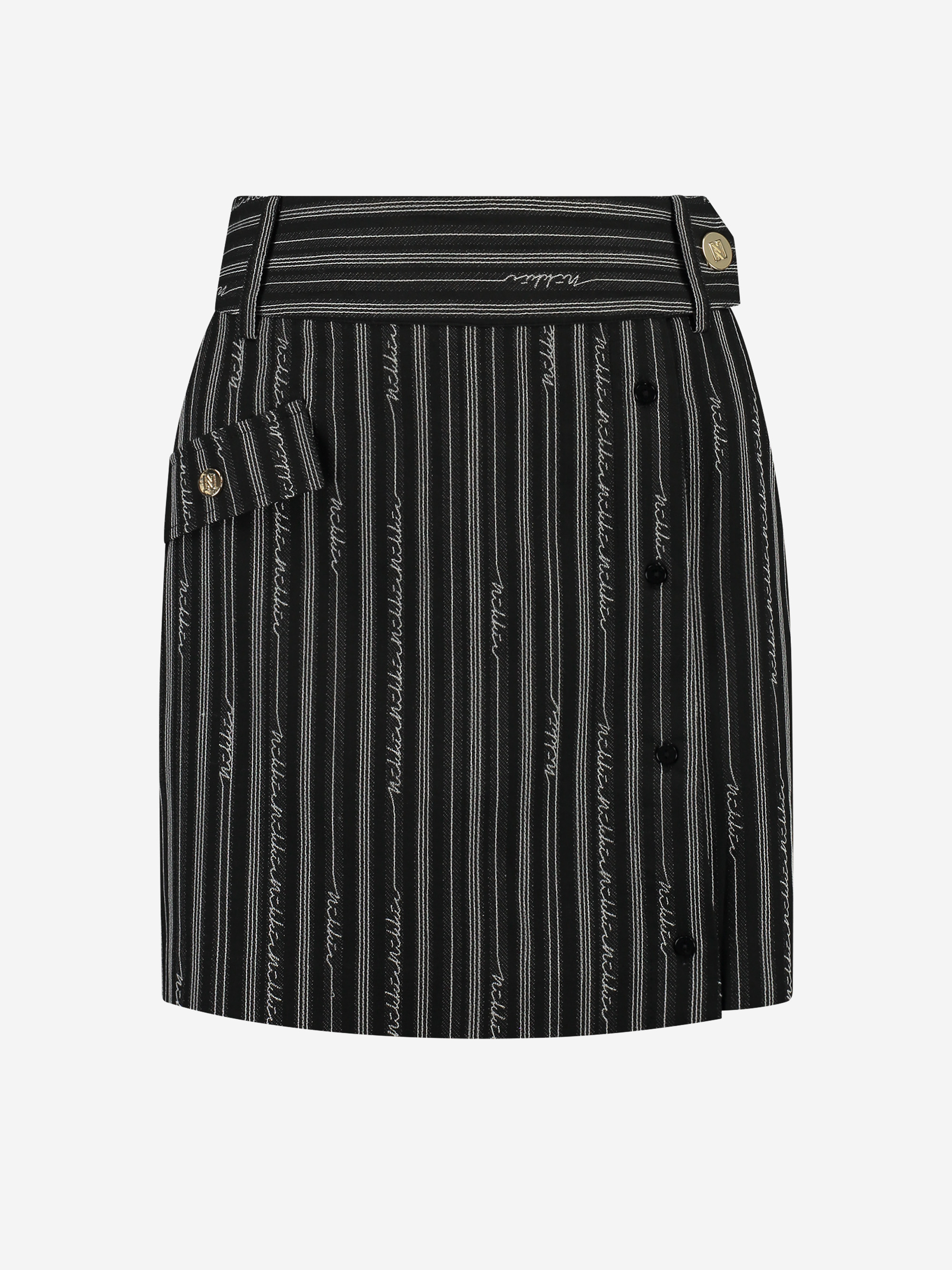 Rok met logo patroon