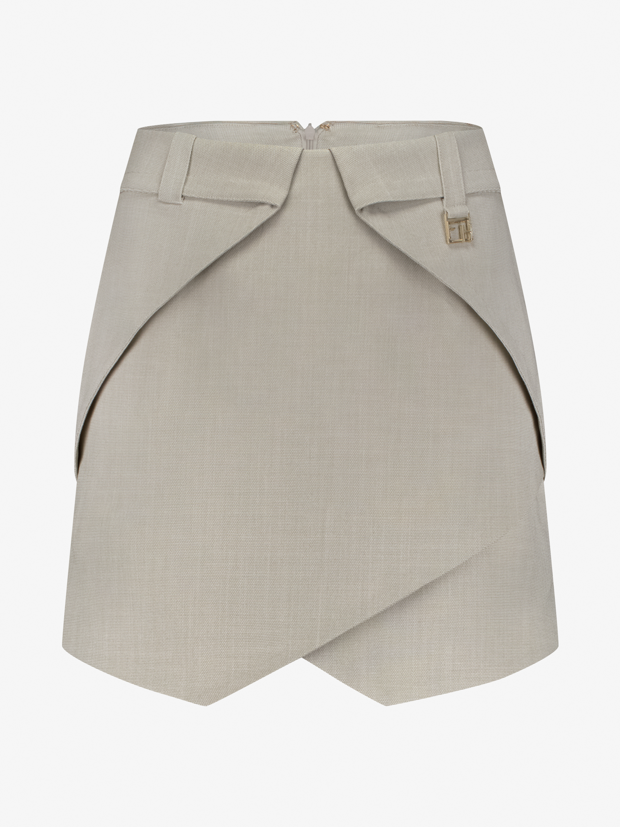 Korte rok met tweelaags effect en FH detail