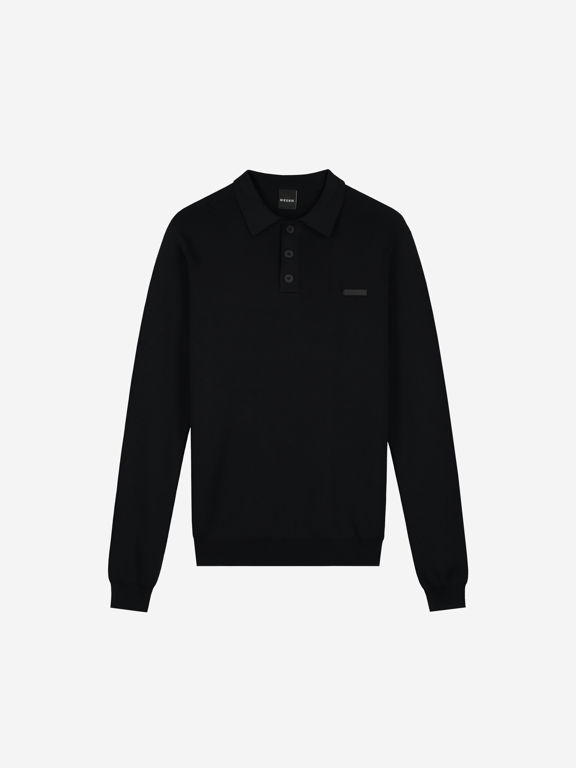 Polo met lange mouwen en NIK&NIK logo