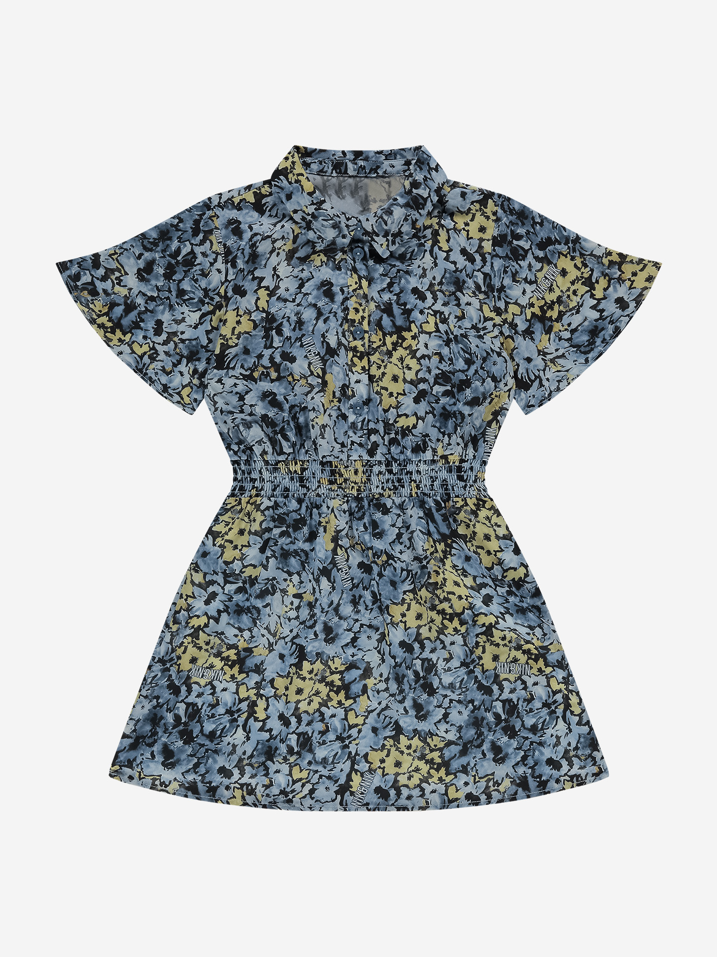 A-line dress with logo print
