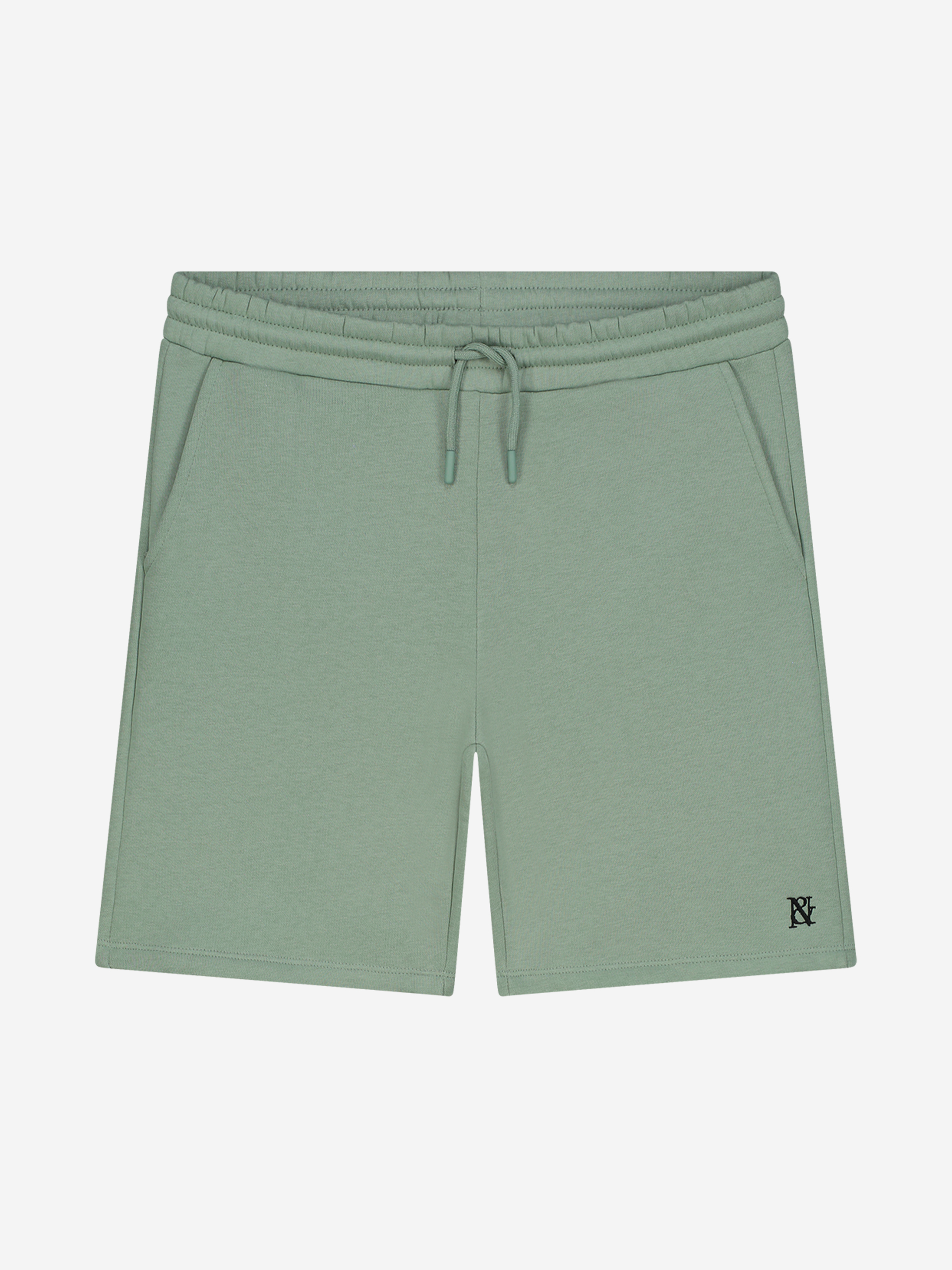 Sweatshort with mid rise and cord 