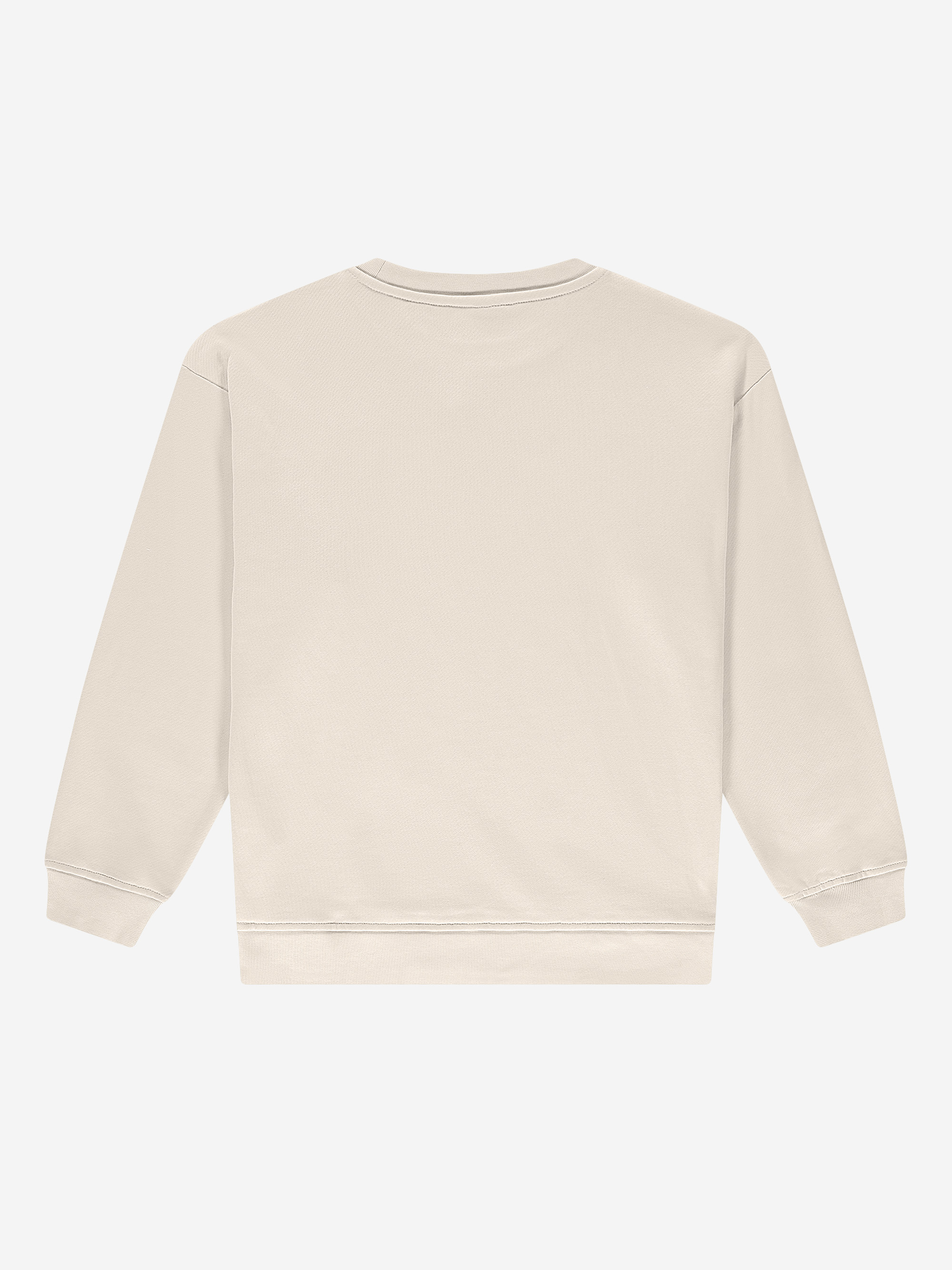 Oversized sweater with logo patch