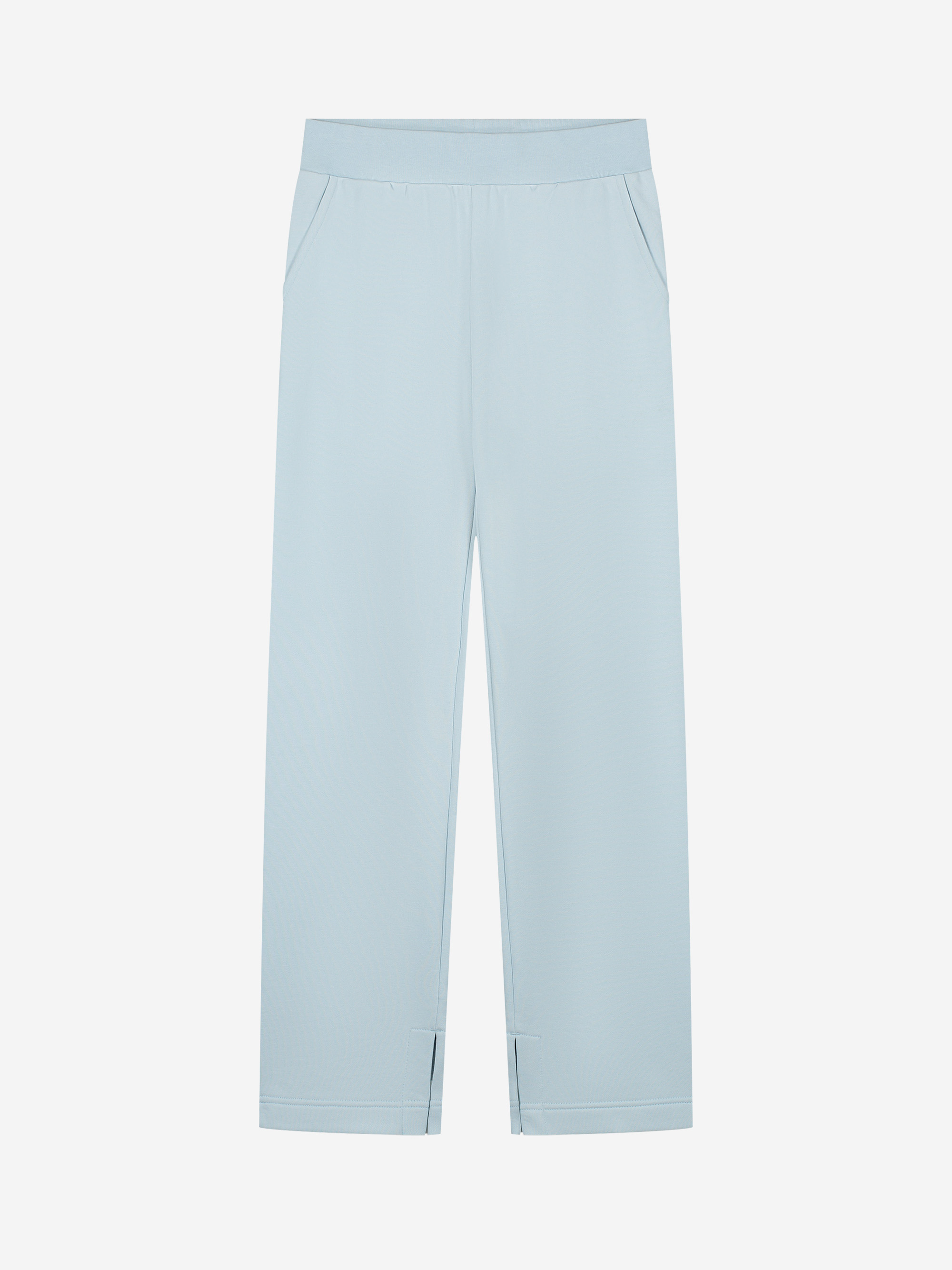 Straight fit sweatpants with split