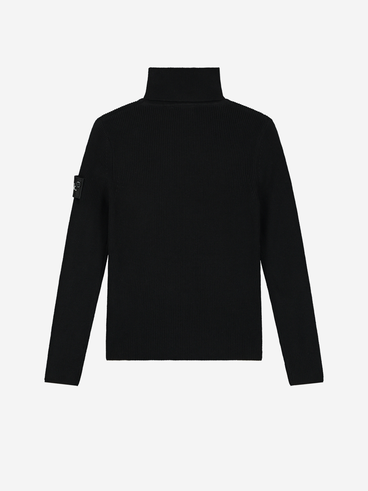 Patch Pullover with turtleneck 