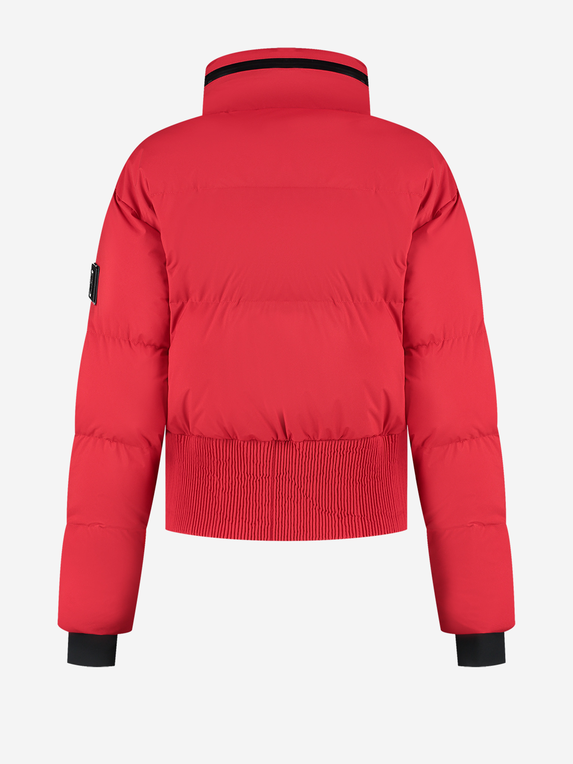 Ski jacket with fold-out hood and snow gaiters