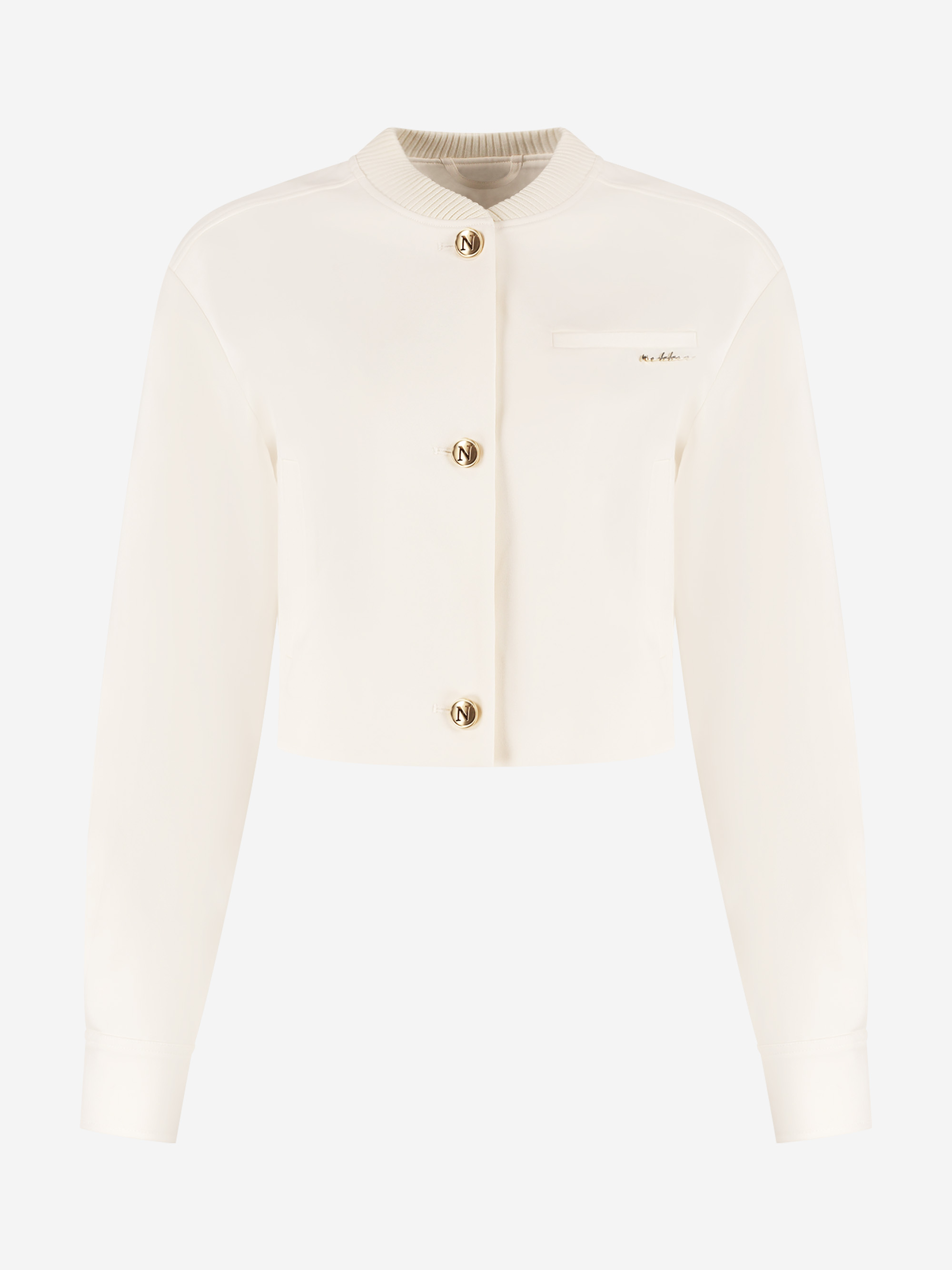 Loose-fitting jacket with N-buttons