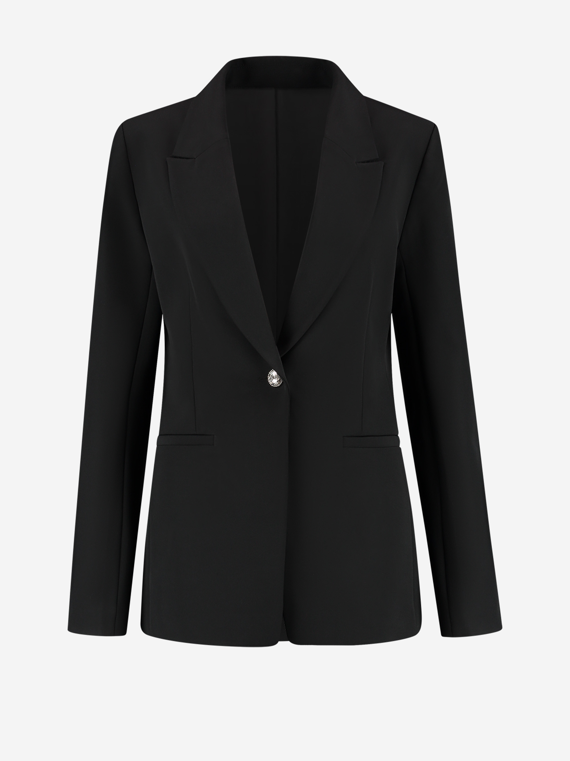Fitted blazer with glitter studs 