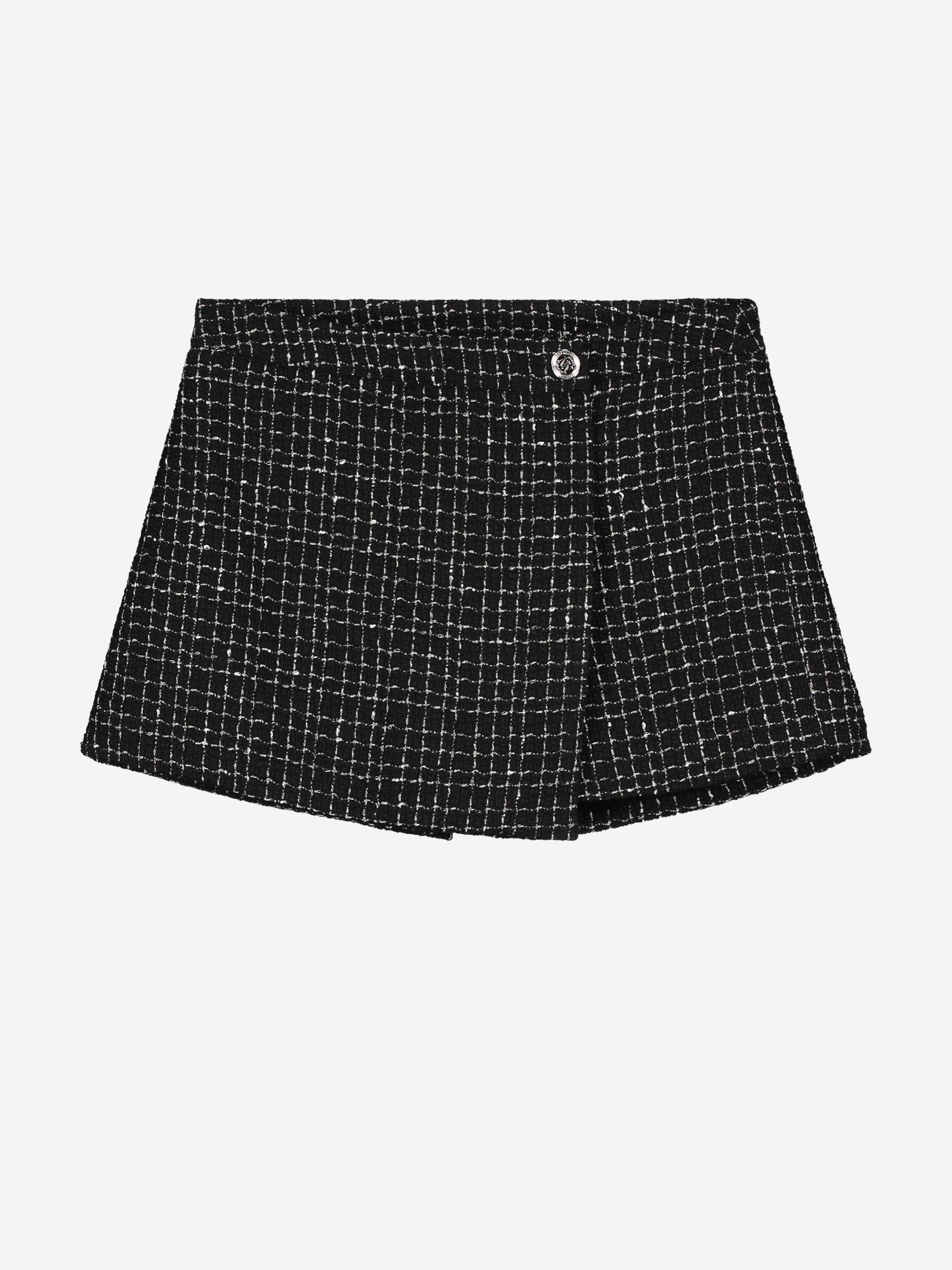 Skort with pied-de-poule pattern 