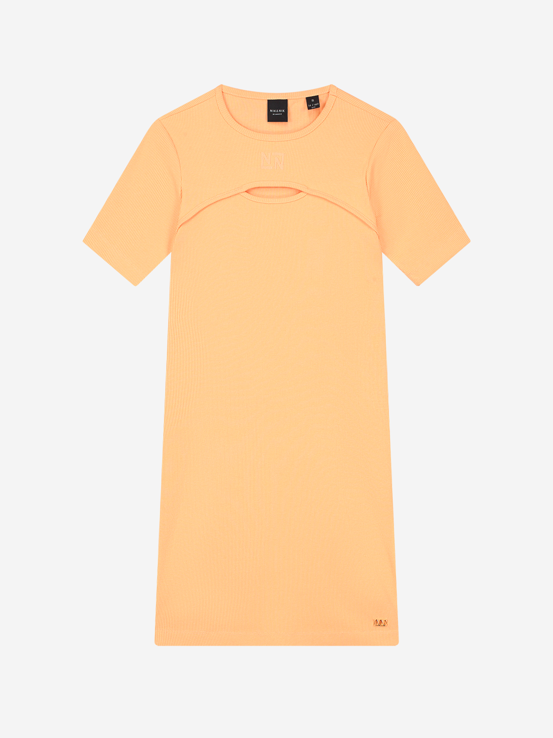 fitted sweatdress with cutout