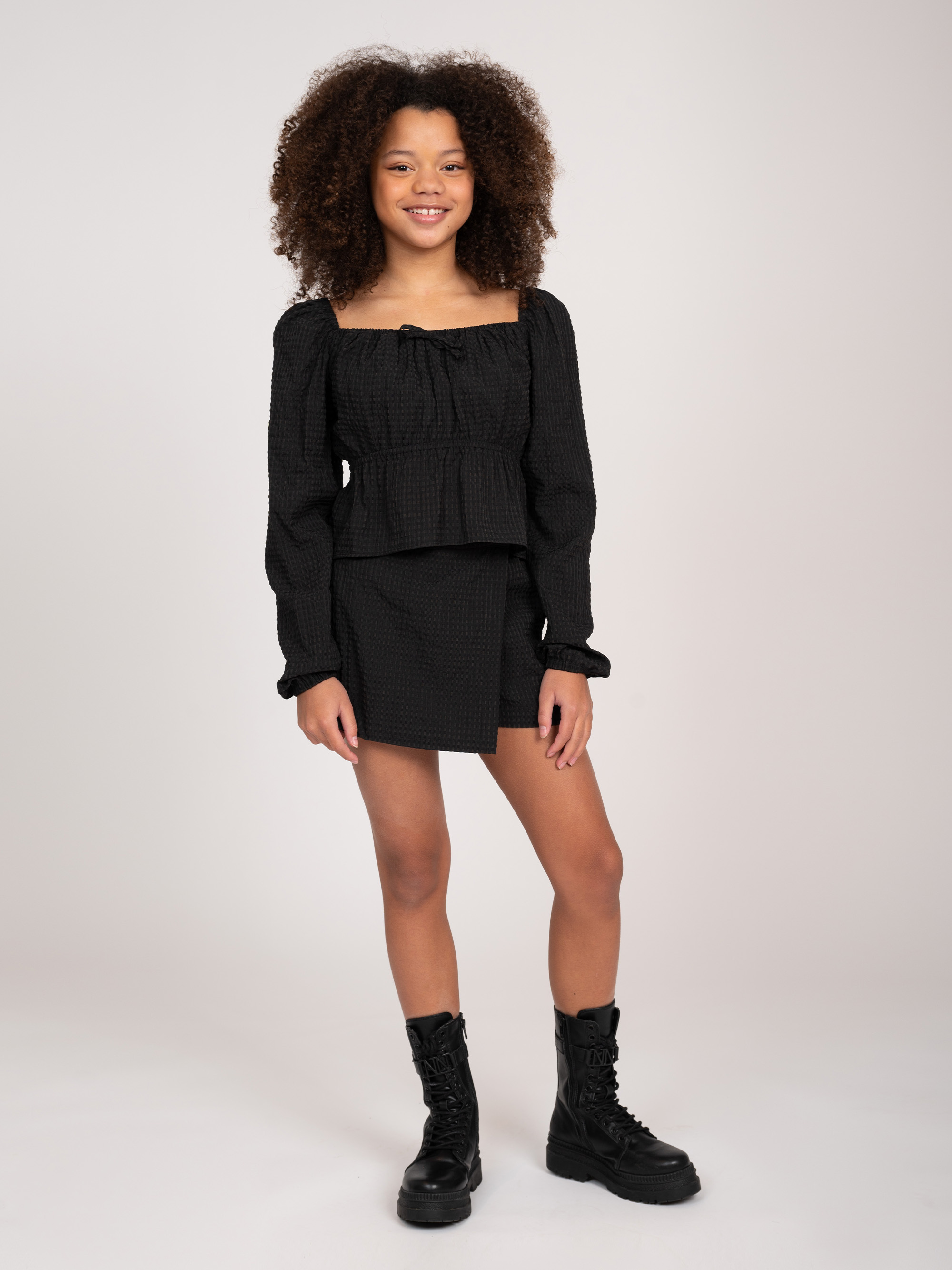 Top with tie cord