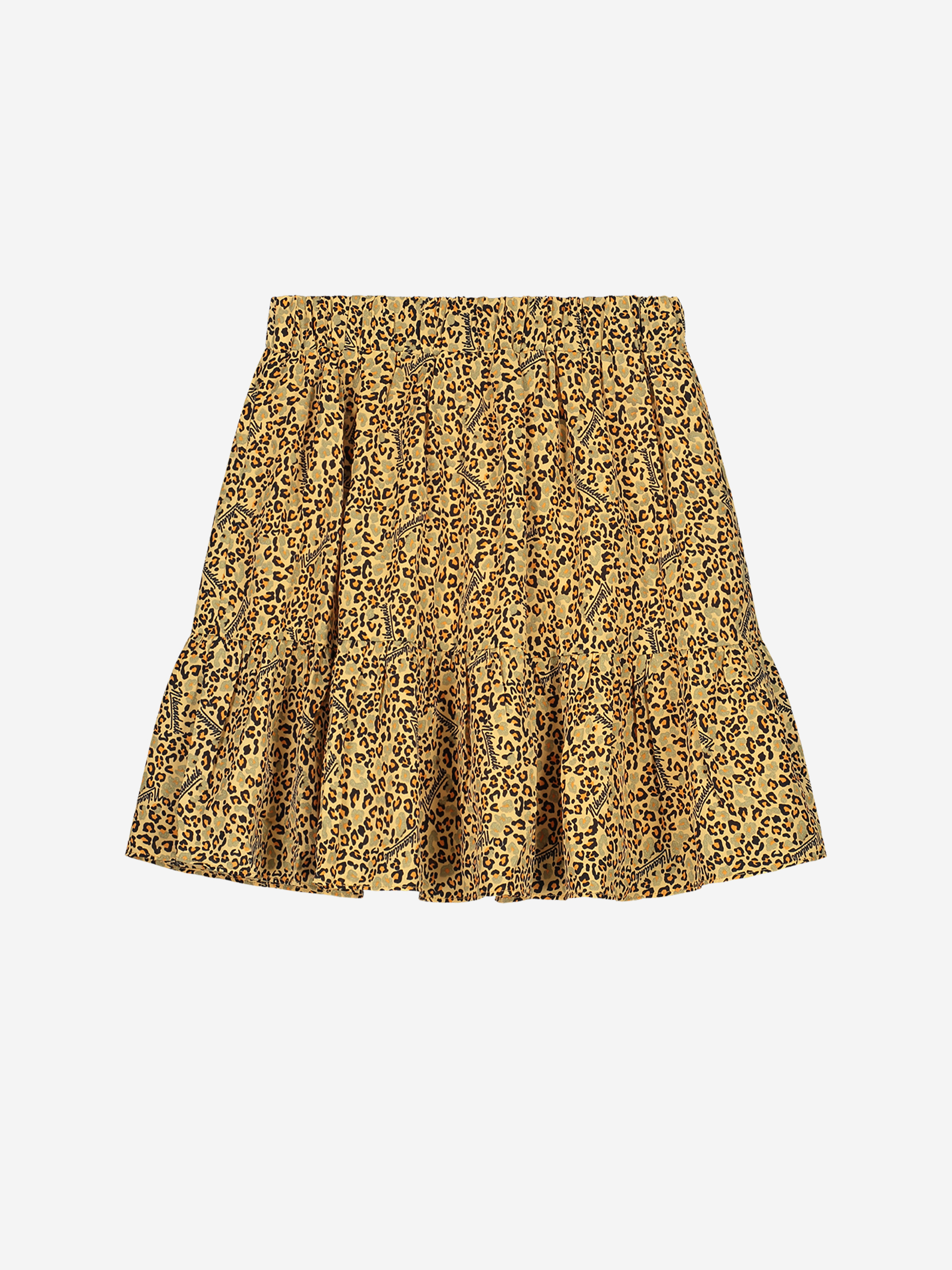 Animal print A-line skirt 