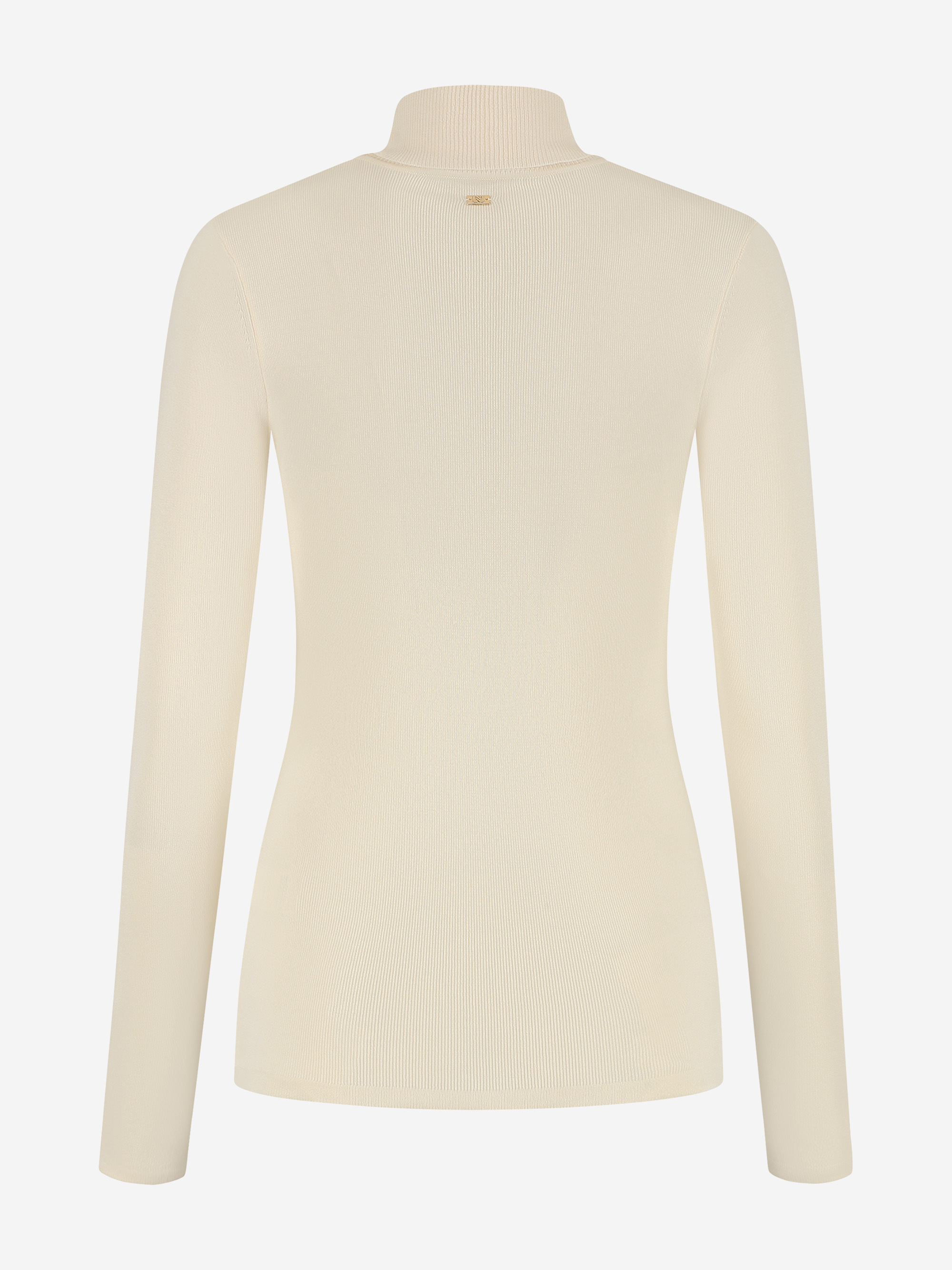 Ribbed top with turtleneck