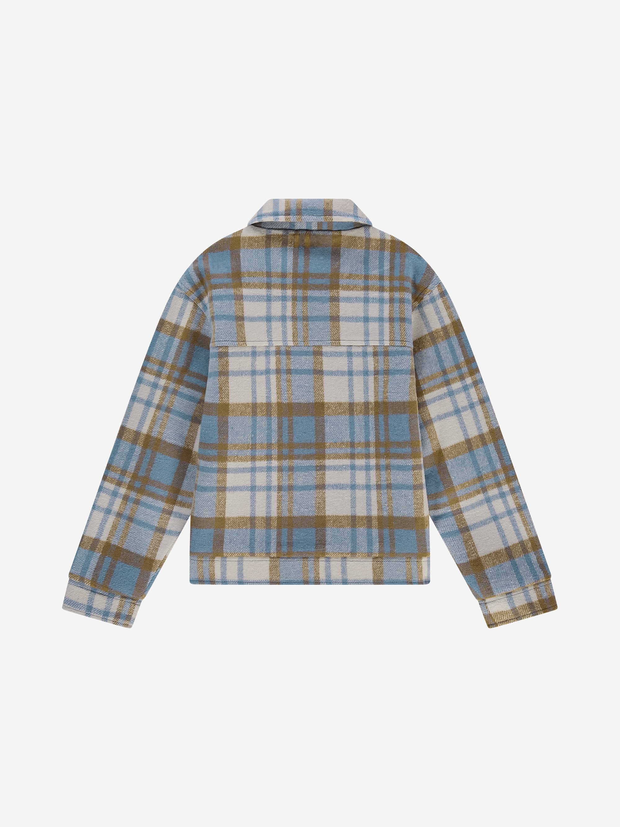 Geruit jack met logo patch