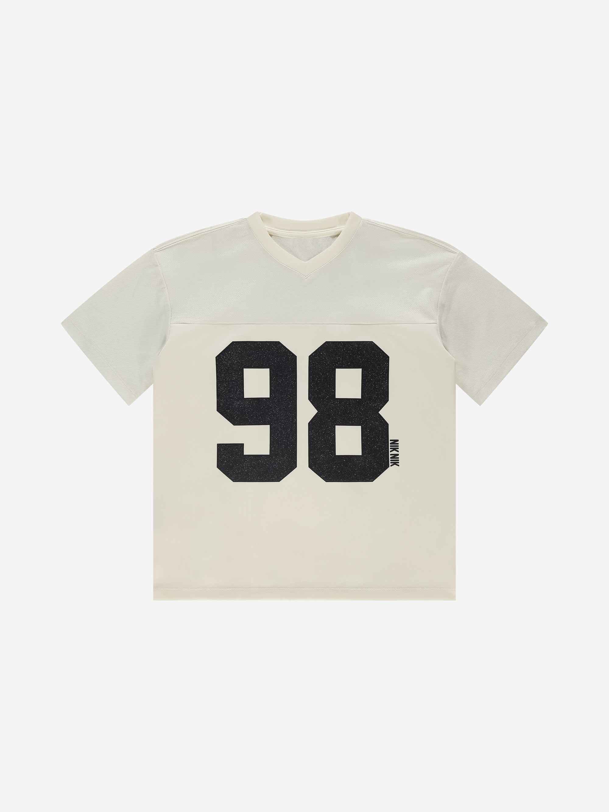 Losvallend varsity T-shirt met grafische print