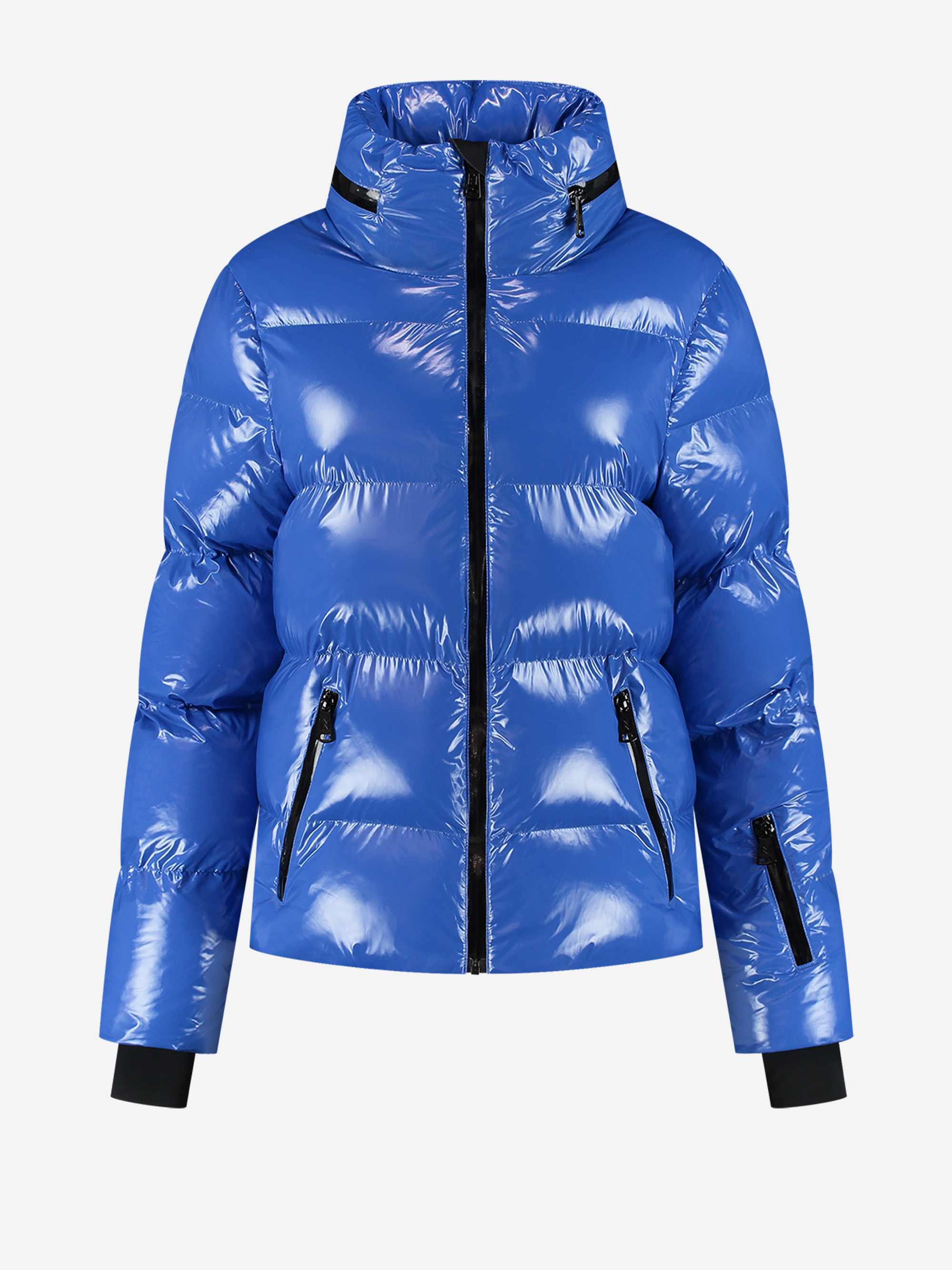Ski jacket with metallic look