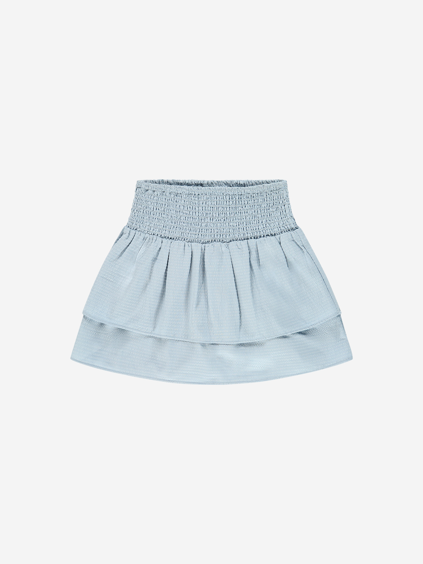 Layered skirt with smock