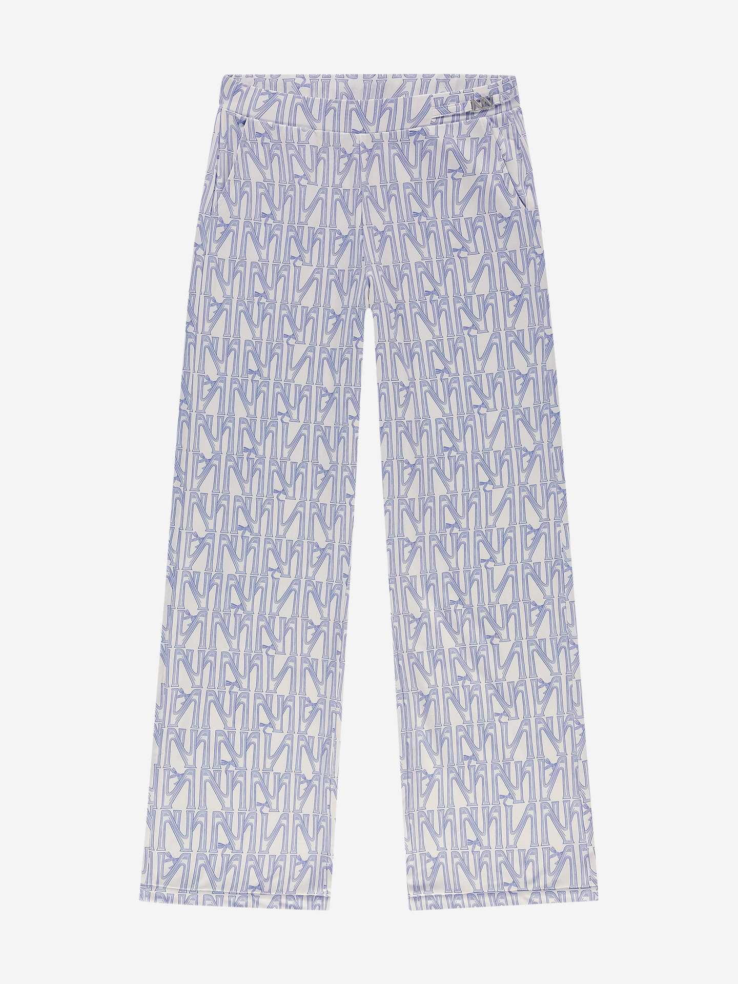 Wijde broek met logo patroon