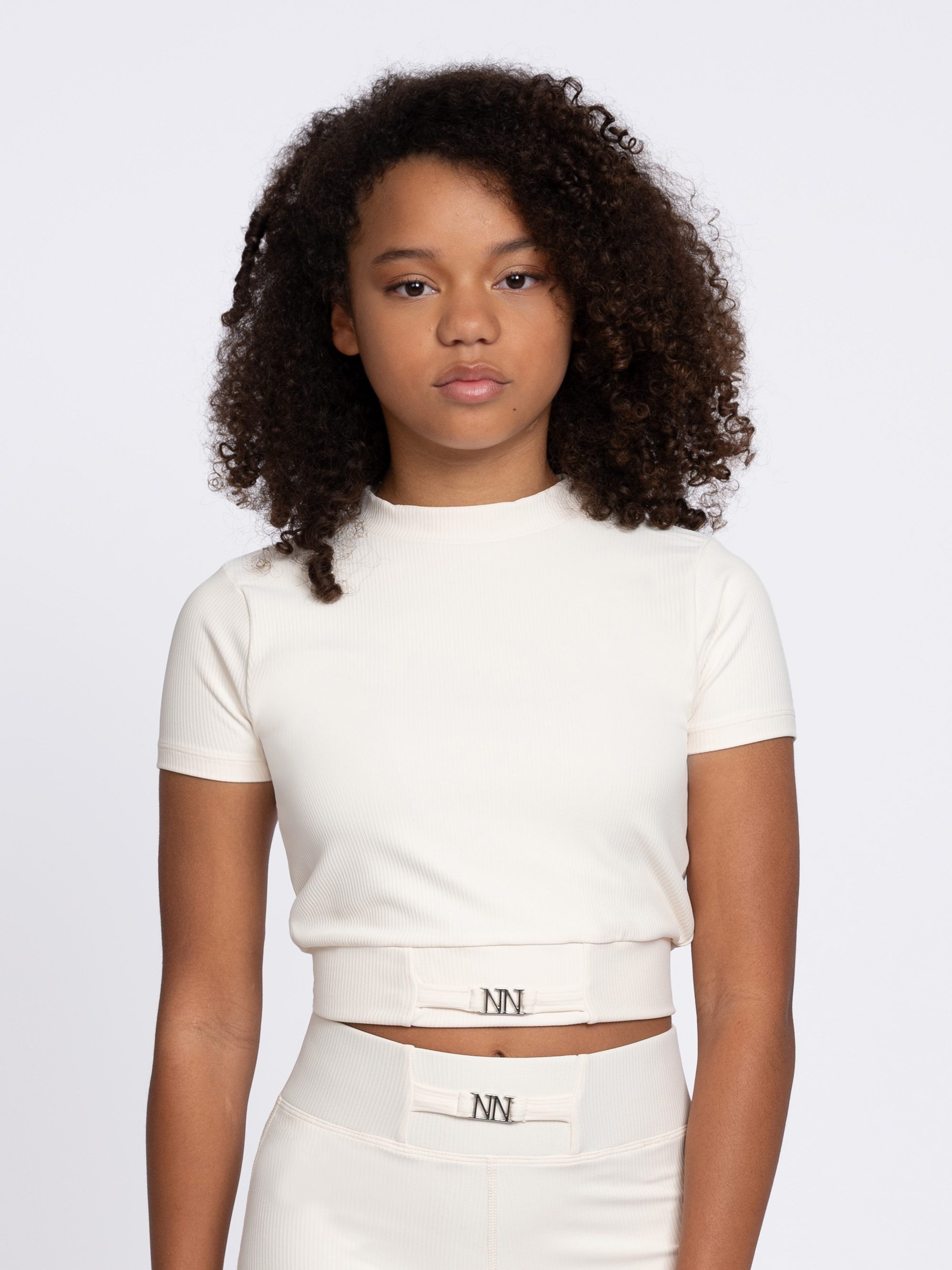 Ribbed top with logo detail