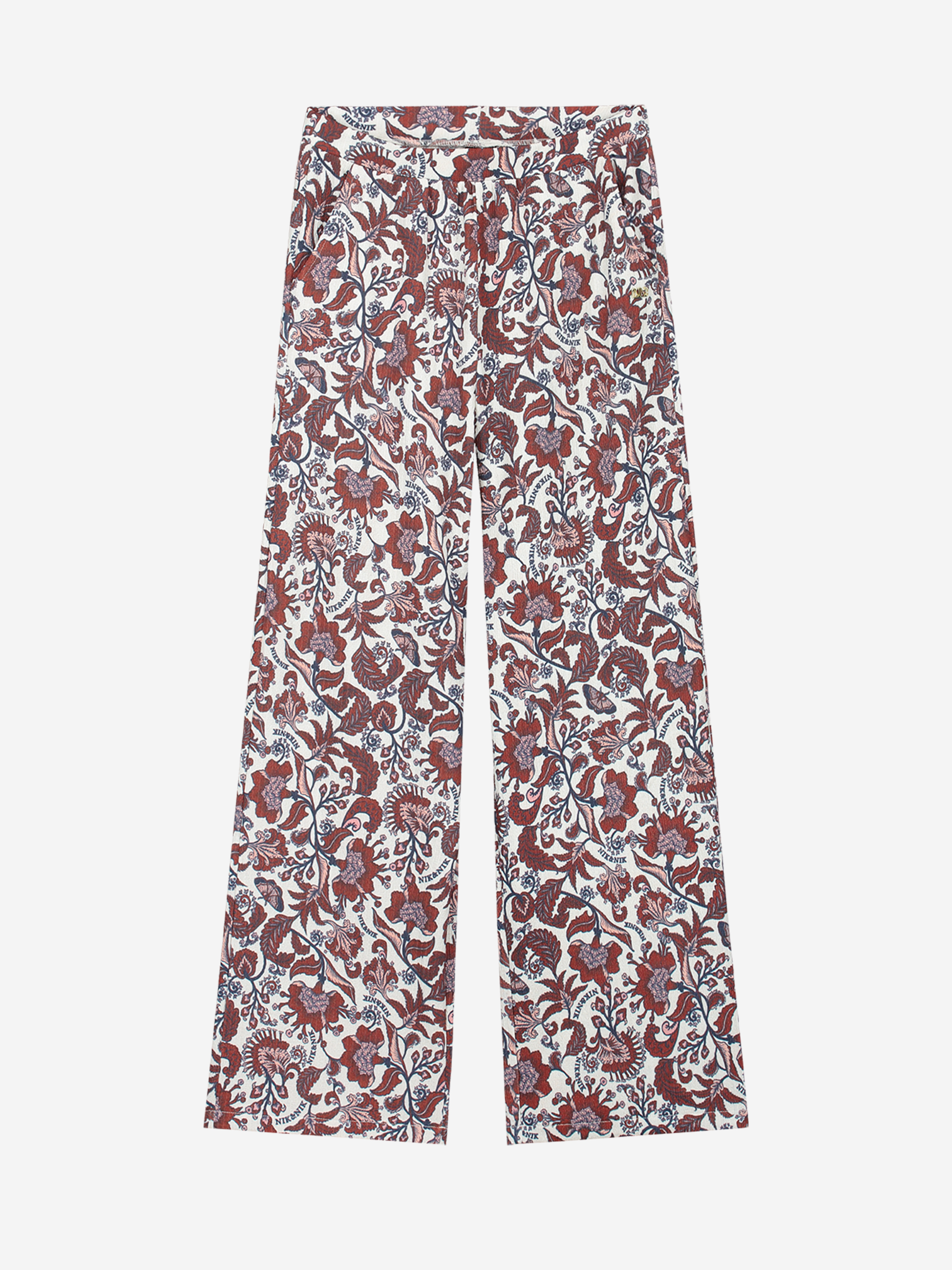 Regular pants with mid rise 